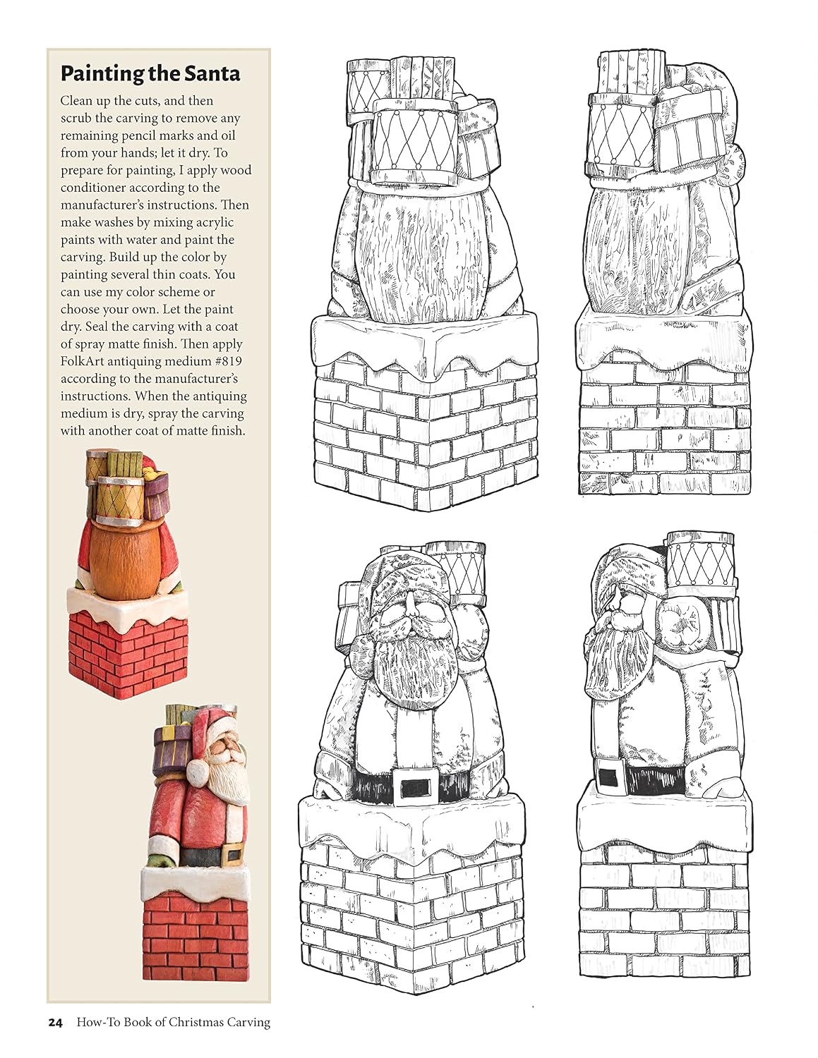 How-To Book of Christmas Carving: 32 Projects to Whittle, Carve & Paint (Fox Chapel Publishing) Best-Of Projects from Woodcarving Illustrated - Santas, Reindeer, Snowmen, Elves, Penguins, and More
