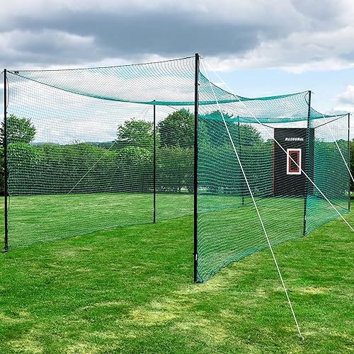 Miniatura 7 de Respaldo de vinilo de 4 x 6 pies, respaldo de béisbol, jaula de bateo con zona de ataque e imagen de receptor para béisbol, sóftbol y protector de