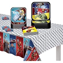 Party City Officially Licensed Marvel Avengers Pre-K/Kindergarten Tableware Kit for 8