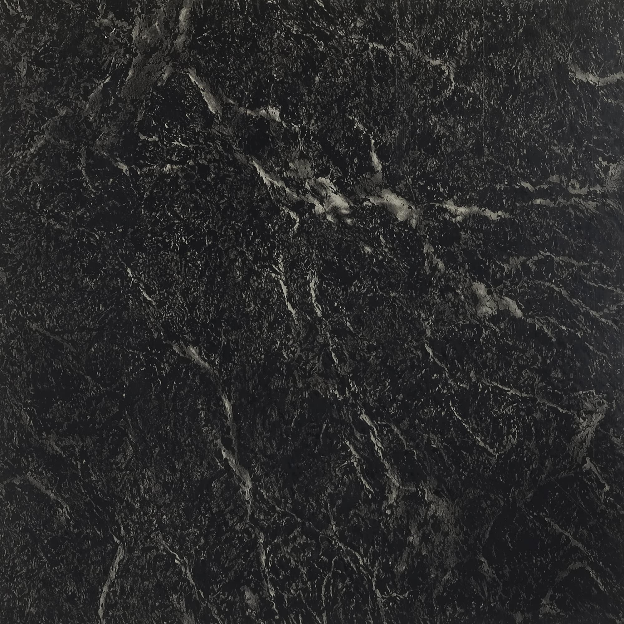 ACHIM FTVMA40920 FTVMA40220 Vinyl Flooring, Black with White Vein Marble, 20 Tiles