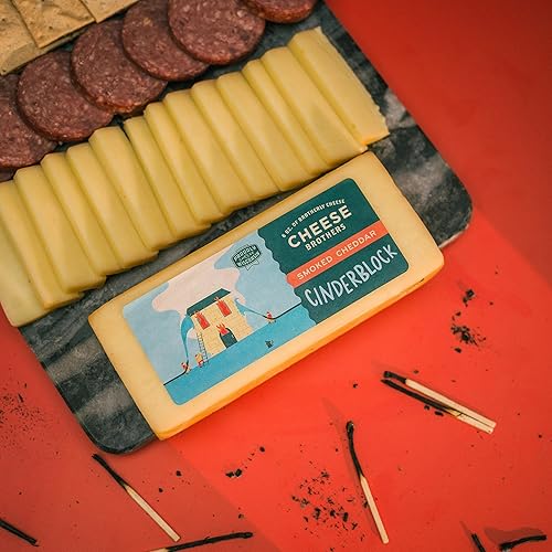 Miniatura 4 de Cheese Bros. Queso cheddar  Hecho en Wisconsin (Cheddar ahumado, 12 unidades)