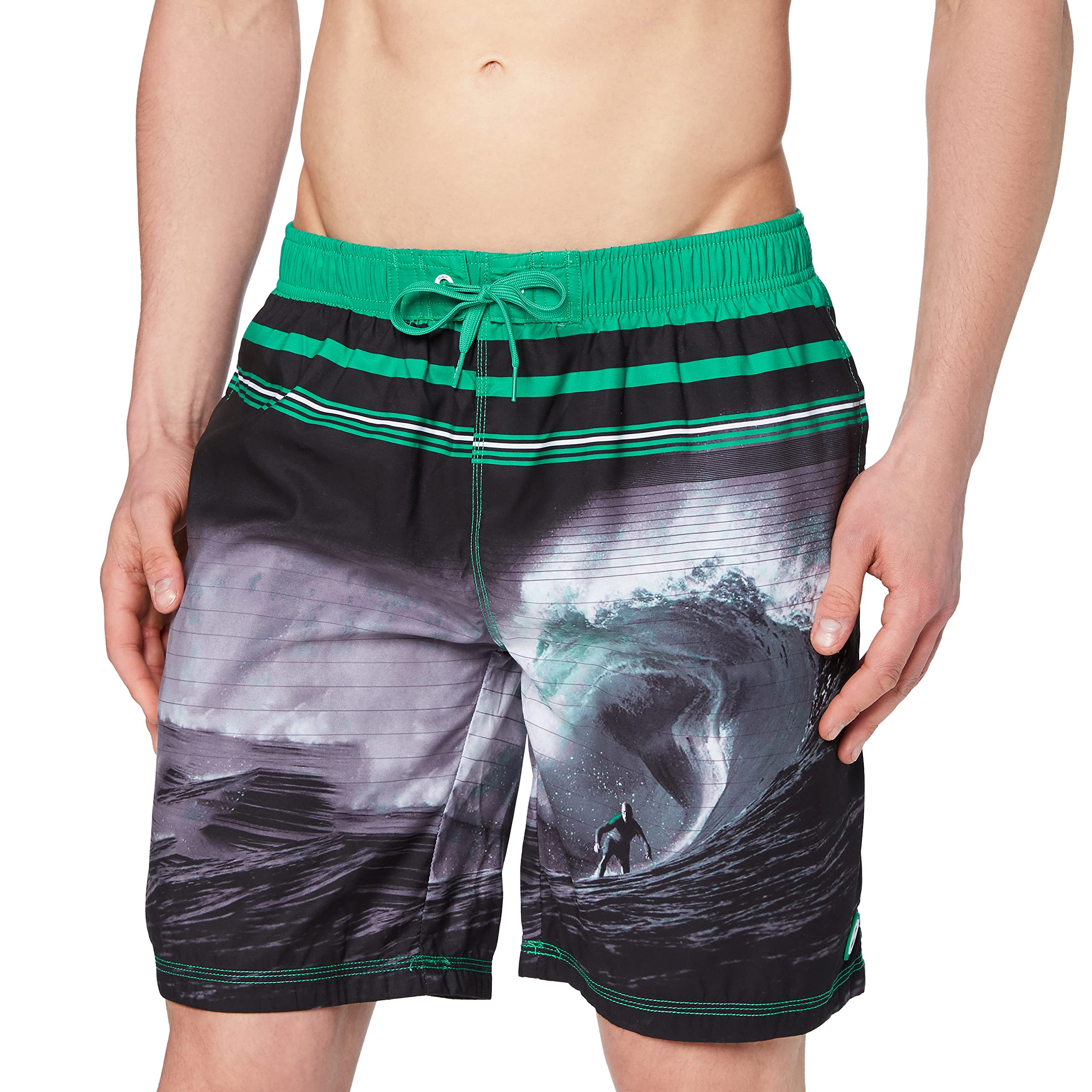CMP Men's Swim Shorts, Men, Swimming Shorts, 39R9187, Peppermint/Nero, 48 (EU)