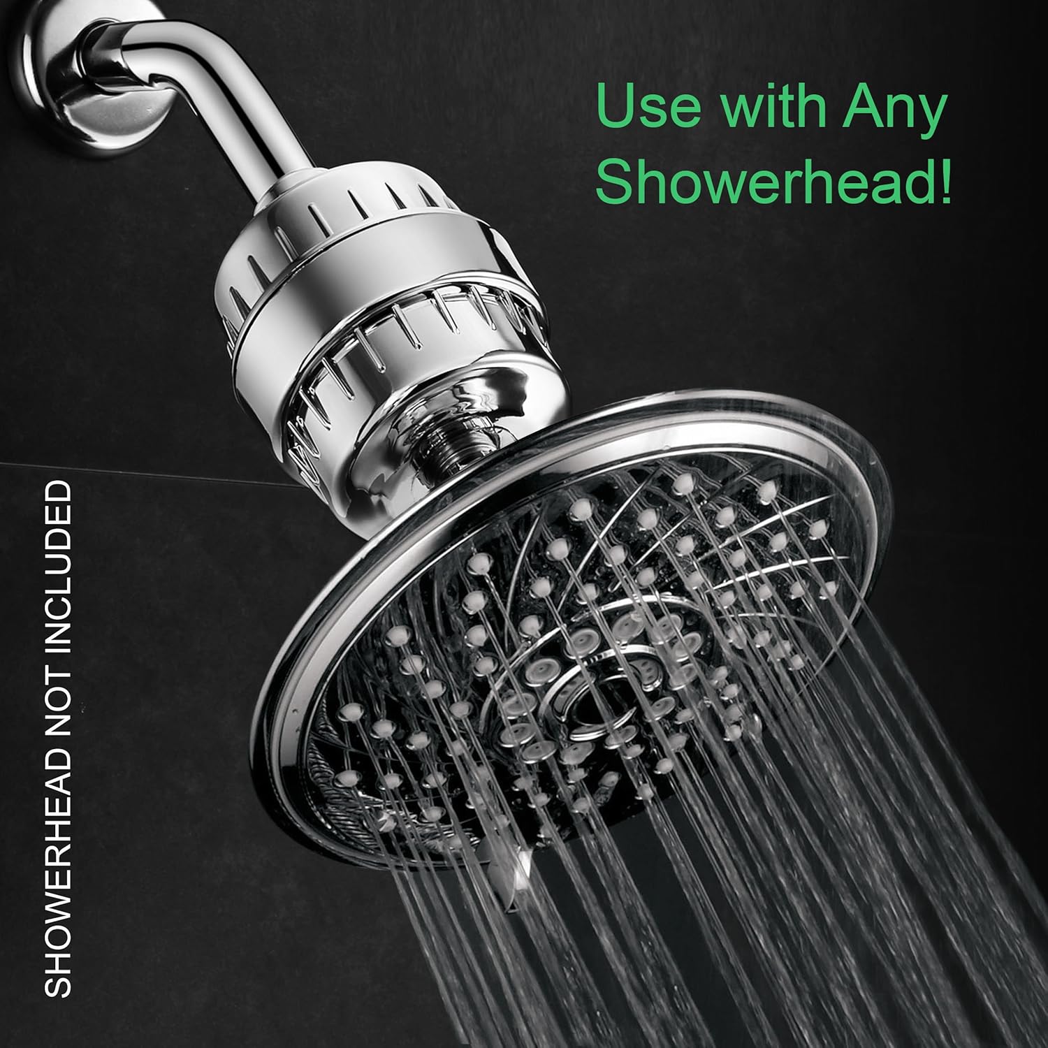 HOTEL SPA - Shower Filter for High Pressure Shower Head - Multi-Blend Shower Head Filter for Hard Water - Fits Filter Shower Head Model 1126 and Hotel Spa Shower 1130, 6-Setting Handheld Showerhead