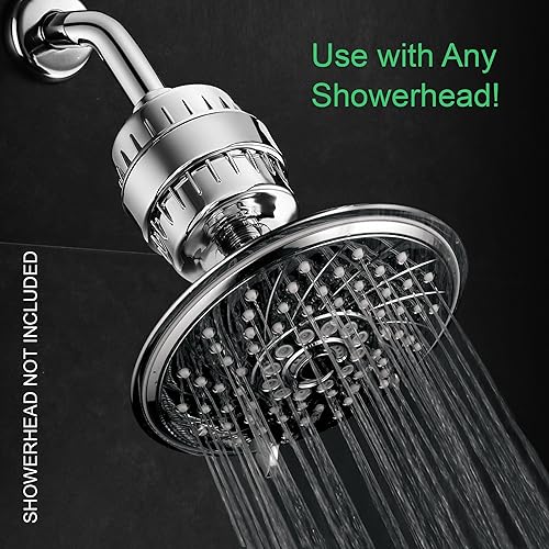 Miniatura 6 de HOTEL SPA - Filtro de ducha para cabezal de ducha de alta presión - Filtro de cabezal de ducha de mezcla múltiple para agua dura - Se adapta a