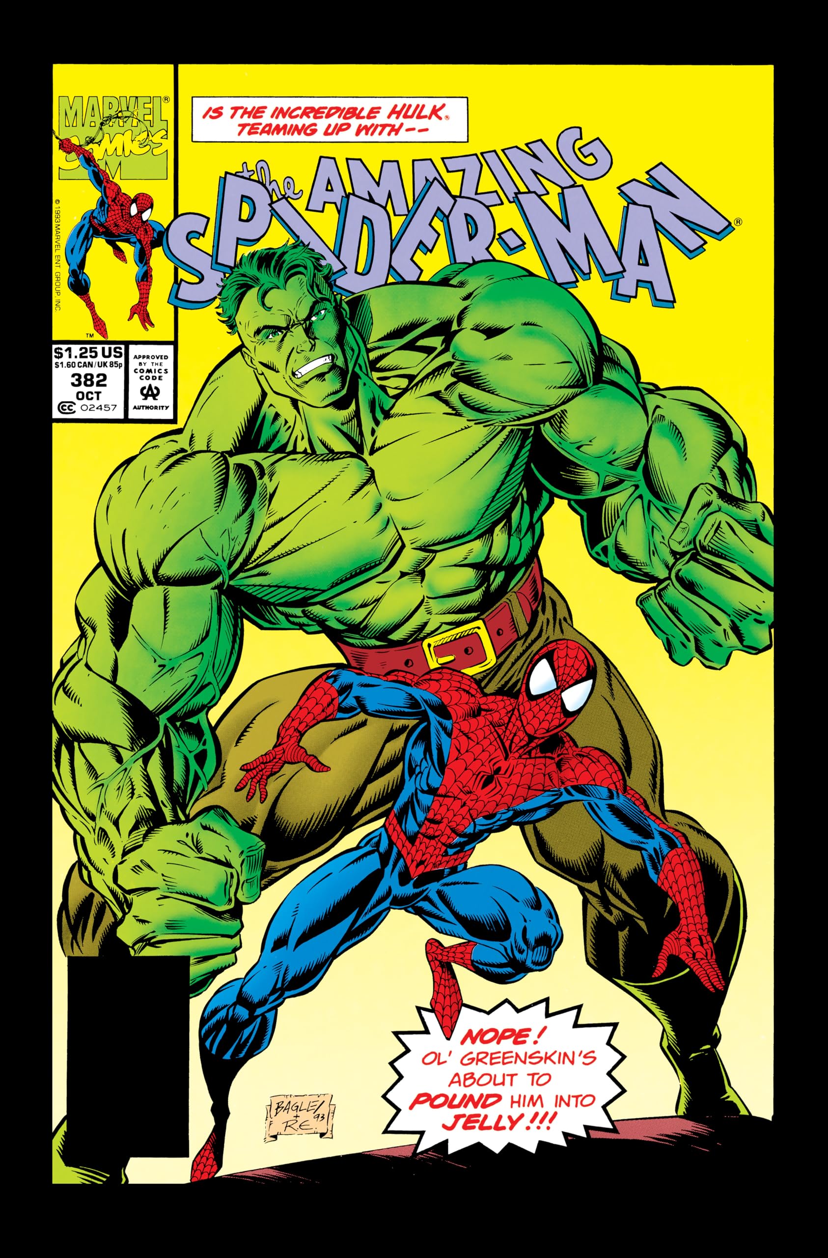 Spider-Man by Michelinie & Bagley Omnibus Vol. 2: Mark Bagley Hulk Cover