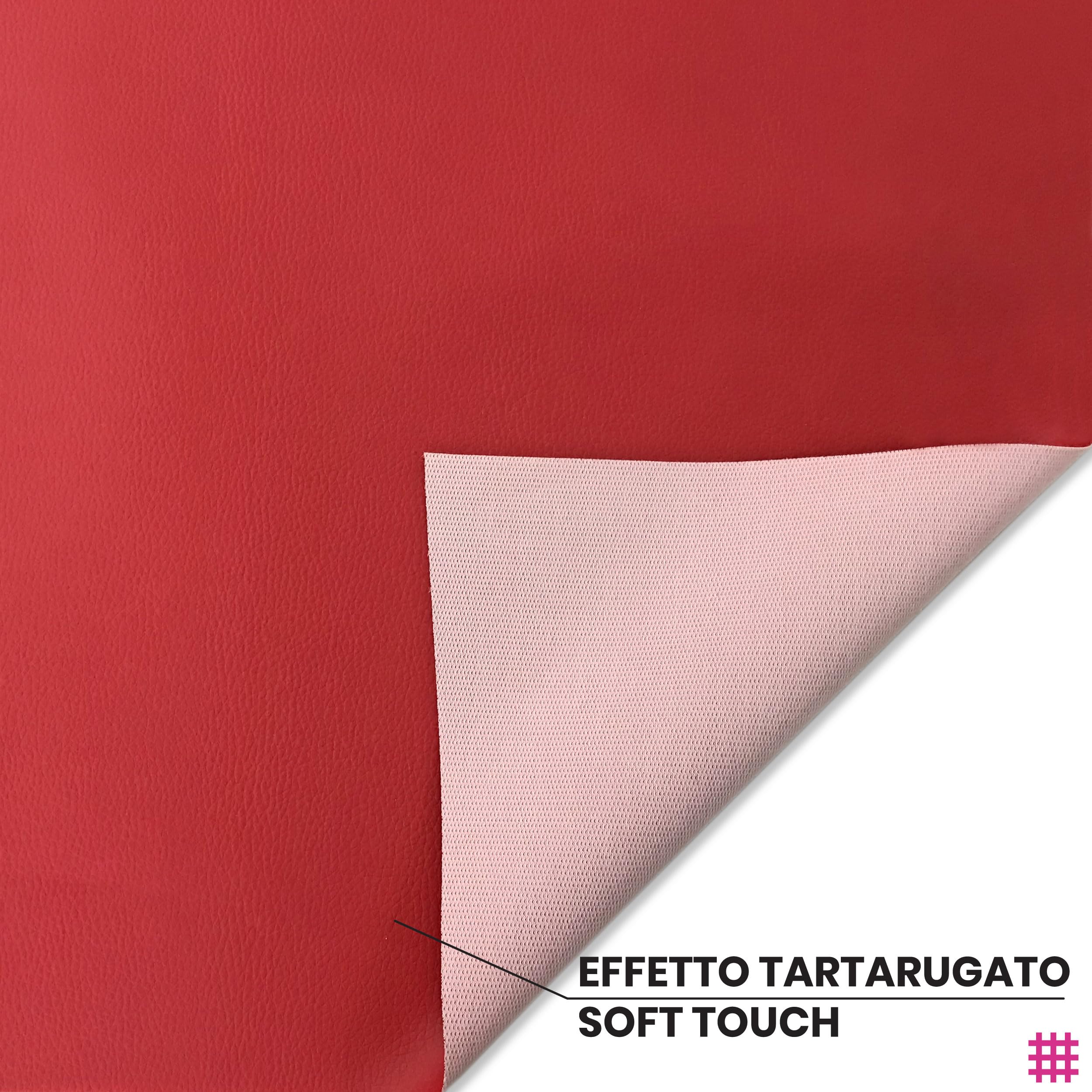DOLCI SOGNI Ecopelle Al Metro - Finta Pelle Color Nero, Altezza 140 Cm, Spessore 0,8 Mm, Per Rivestimenti Interni/Esterni - 3