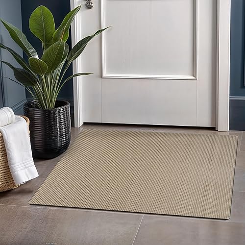 Miniatura 1 de Beverly Rug Alfombras de cocina modernas, antideslizantes, 2 unidades, parte trasera de goma tradicional sólida, lavable a máquina, suaves, para