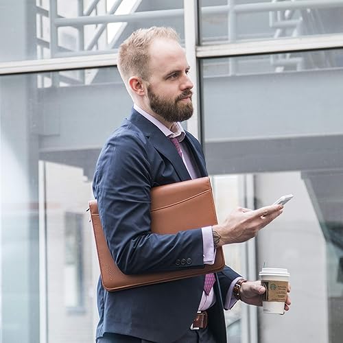 Miniatura 8 de Cossini Premium Business Portfolio with Zipper – Padfolio - Superior Business Impressions Begin with PU Vegan Leather, 10.1 Inch Tablet Sleeve