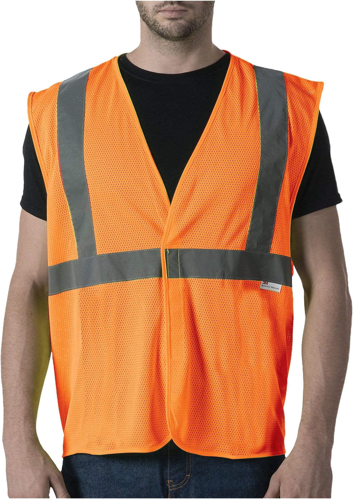 Walls Men's ANSI II Mesh Safety Vest, Hi Vis Orange, 2X Regular