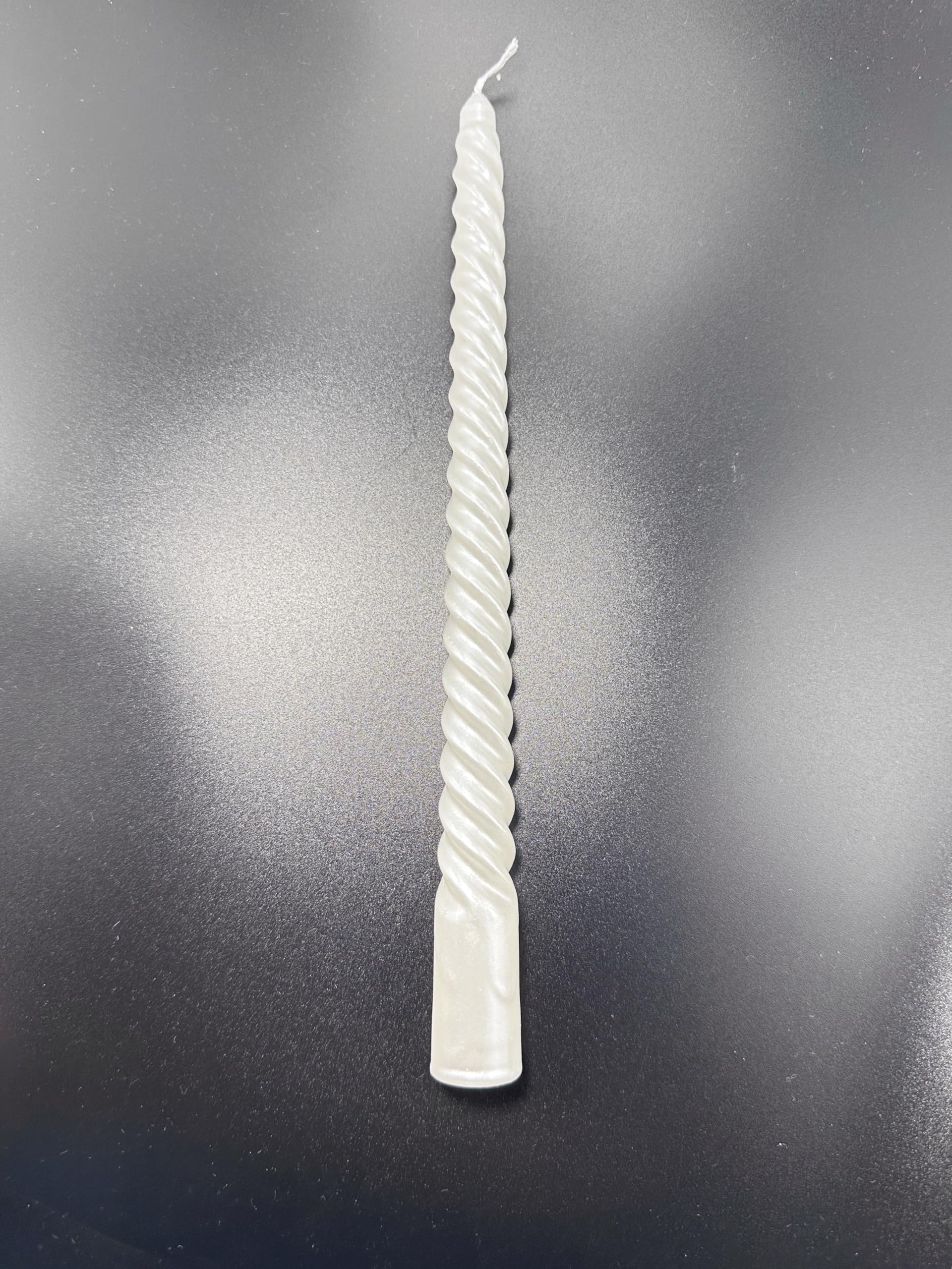 Juego de velas Cadzyre – 12 velas de palo blancas, 44g/pieza, velas piramidales, 2X25cm Gira las velas piramidales de blanco, Perfecto para bodas, fiestas, iglesias (blanco)