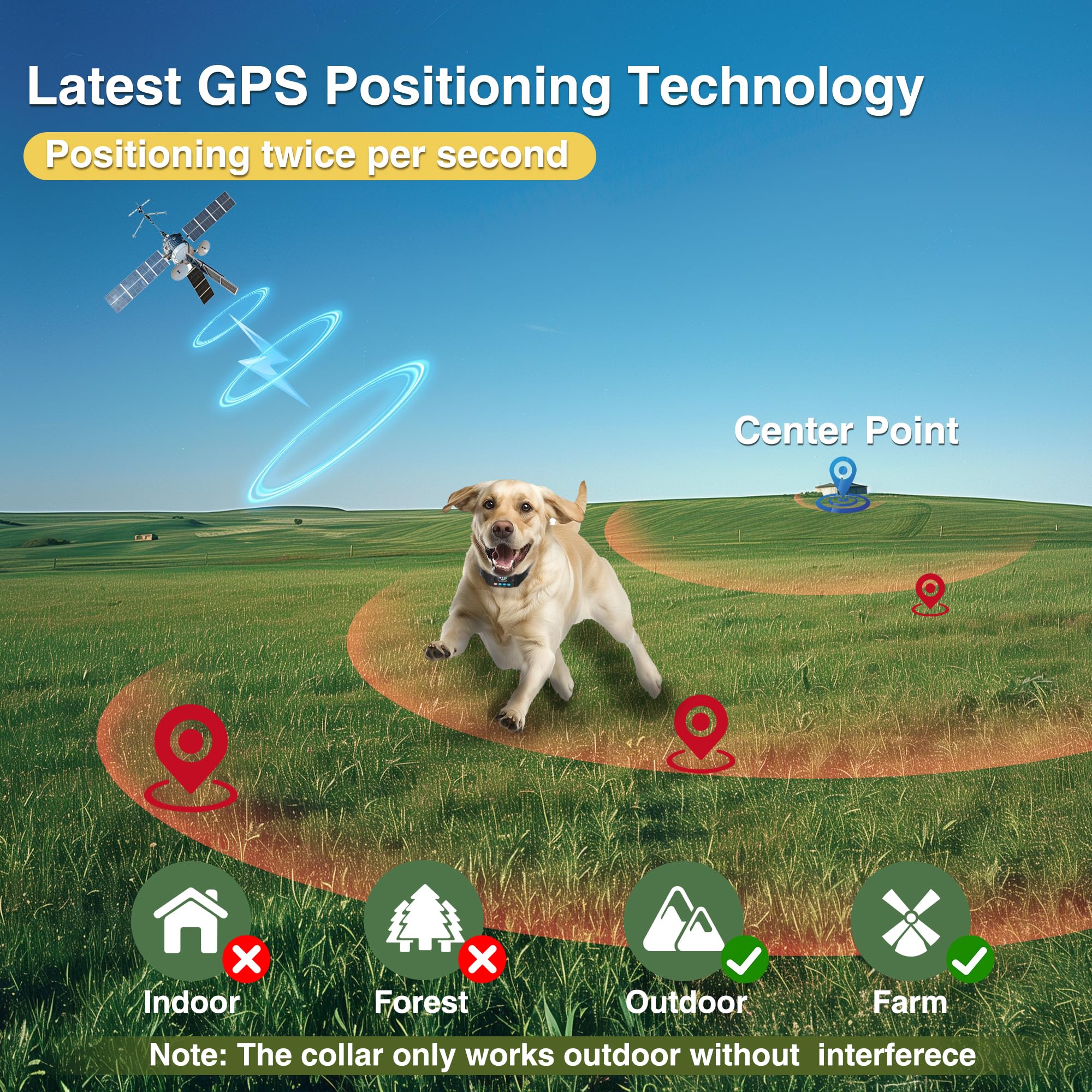 Gps Electric Perimeter For Dogs Wireless Fence For Dogs Wireless