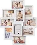 SONGMICS Collage Cadres d'image, 4x6 pour le décor mural 9 Pack, Assemblage requis, Encre noire URPF029B01