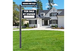 Real Estate Sign Post, 100 Inch Commercial Sign Holder for Sale Posts