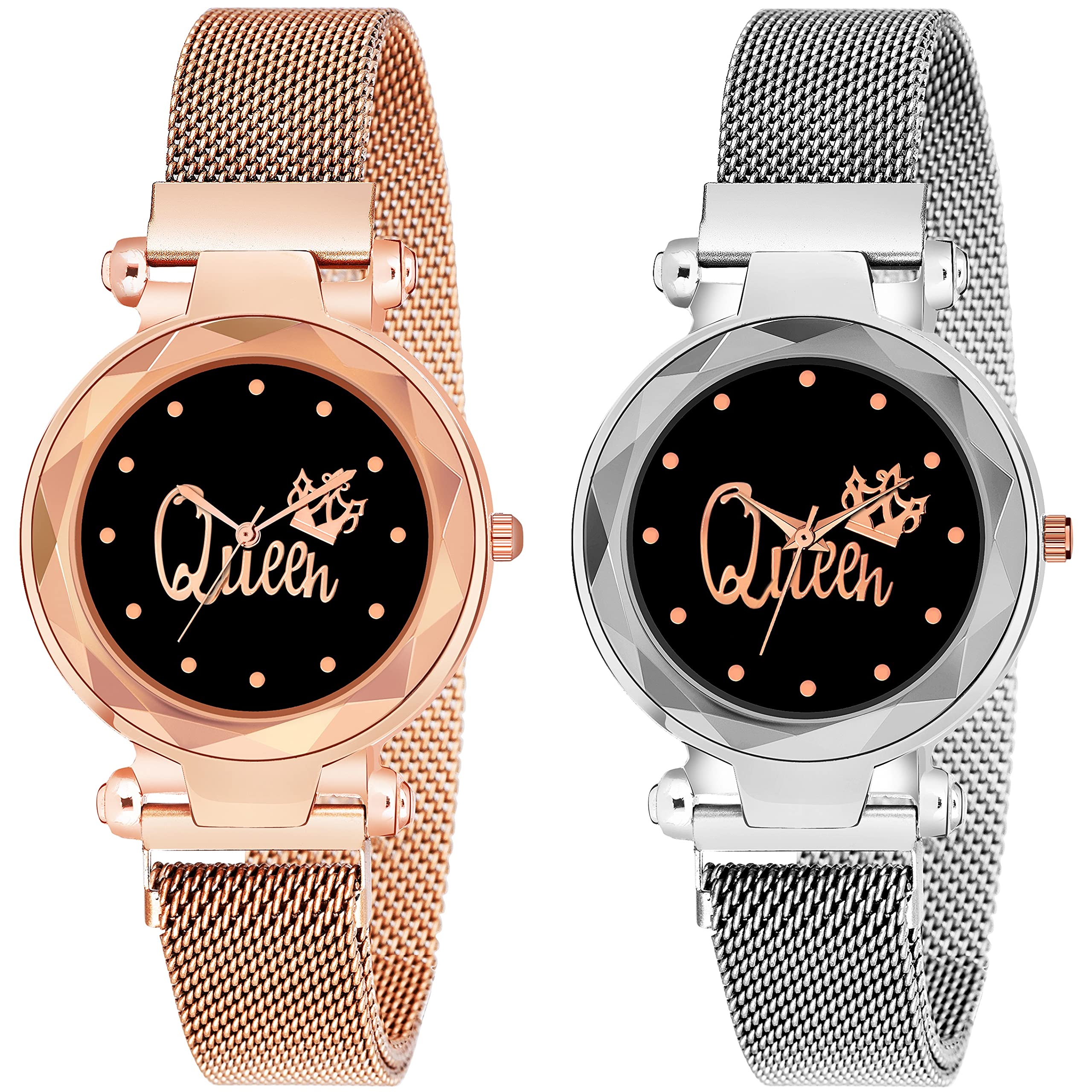 MIVAAN Analogue Womens with Girls Watch | Luxury, Casual, Party GIFS, Party-Wear, Wedding (Black Dial Multi Colored Strap) (Pack of 2) (B09GNJK9SF) Amazon Price History, Amazon Price Tracker