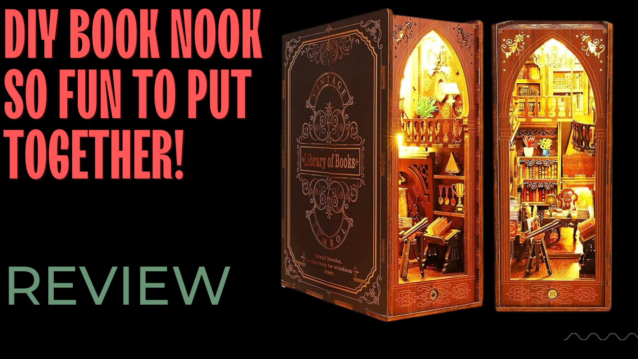 【一点物】ブックフォールディング　インテリア〝Poison〟 Watch Book Nook Kit - 3D Wooden Puzzle Bookend on Amazon Live