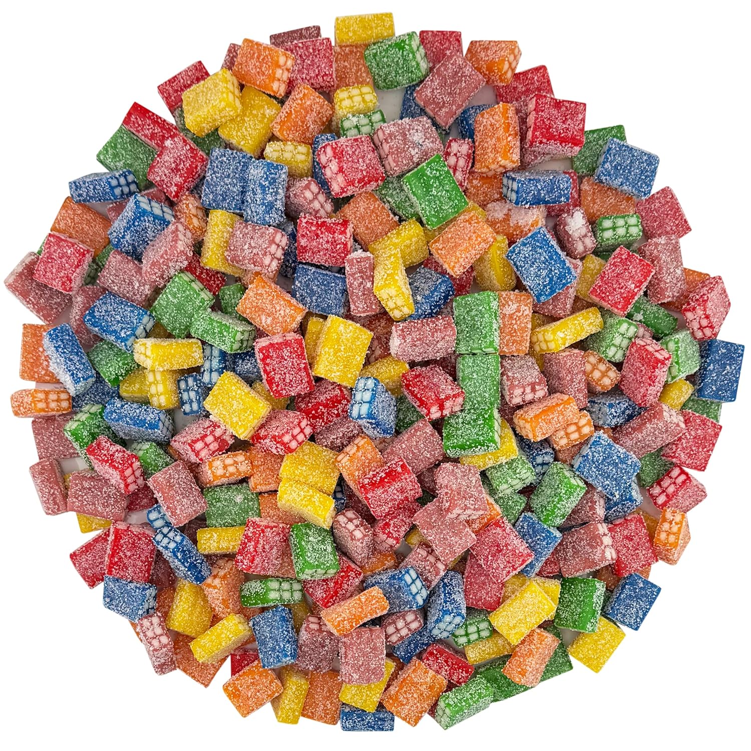 Smarty Stop Sour Licorice Filled Gummy Candy, Brick Shaped Bite-Sized Pieces (3 Pound (Pack of 1), Mini Rainbow)