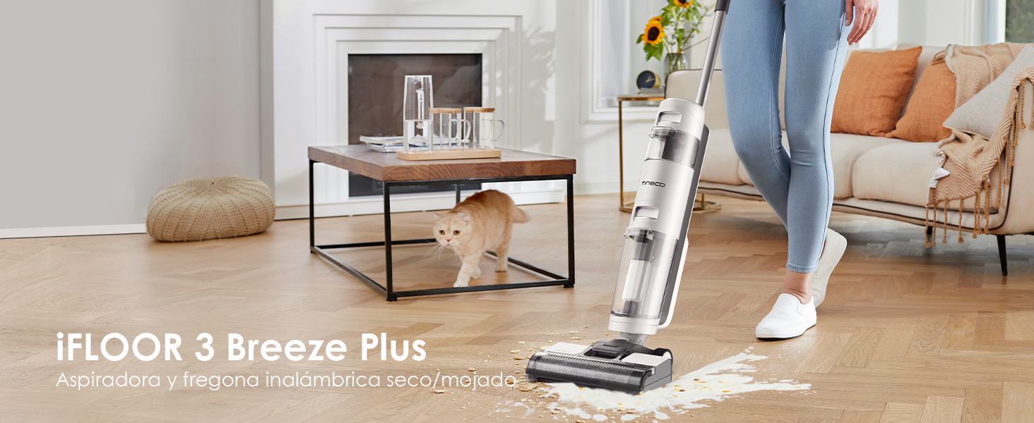 Tineco Aspiradora en seco y húmedo iFLOOR 3 Breeze Plus