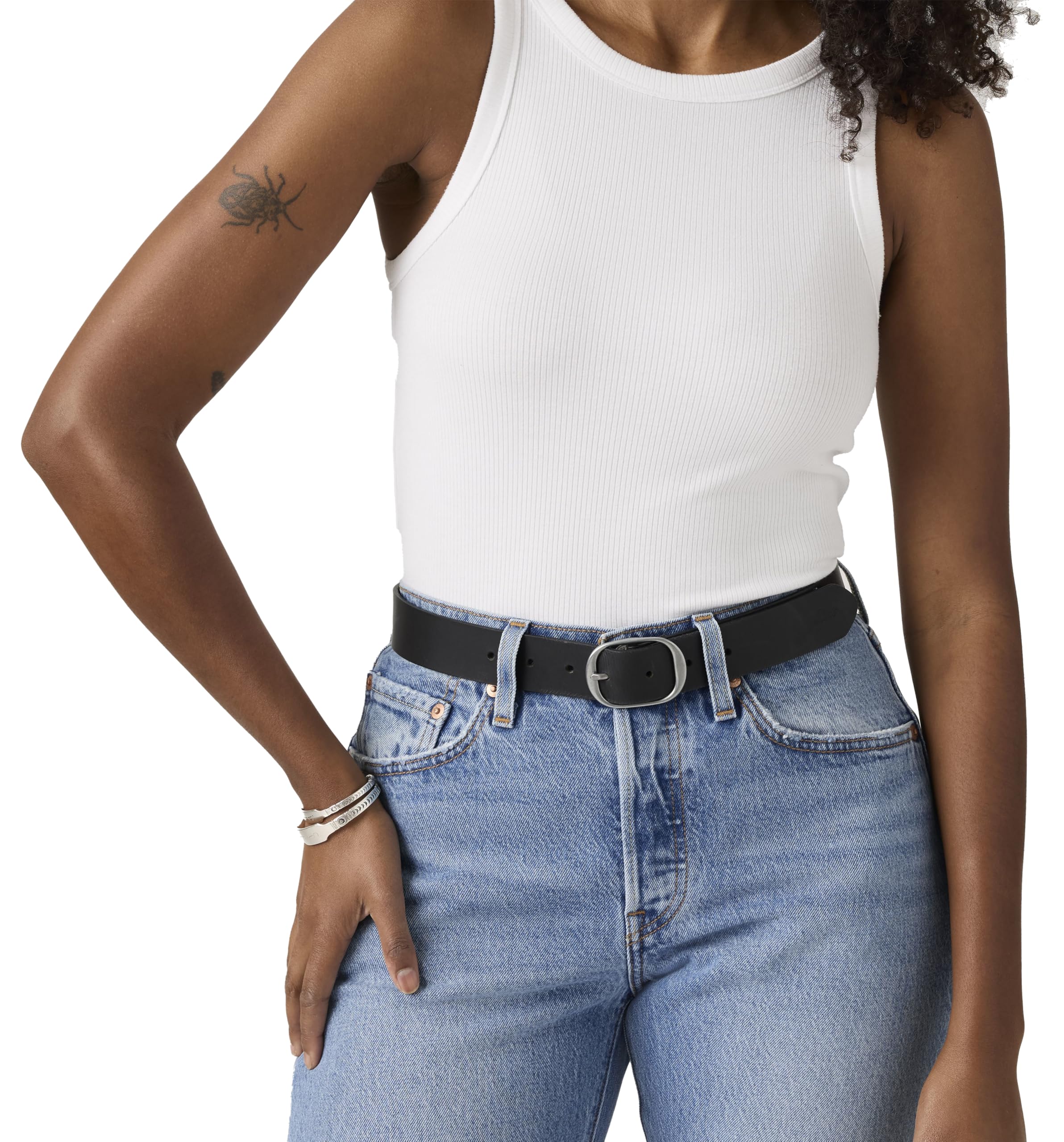 Levi's Women's Madison Belt APPAREL_BELT, Caviar, 85