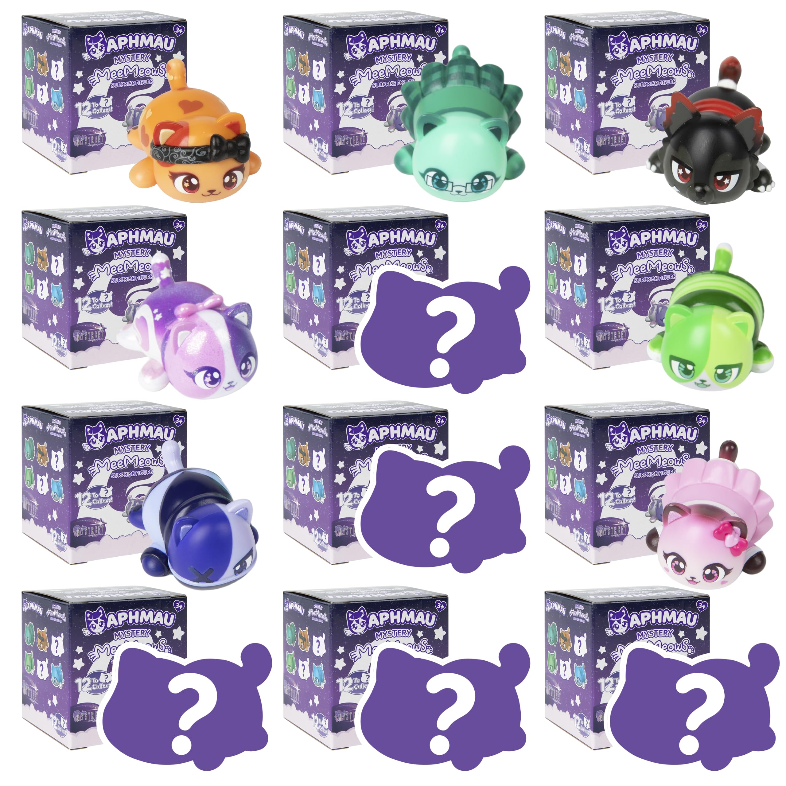 Amazon.com: Aphmau MyStreet Mystery MeeMeow Figures, Party Pack of