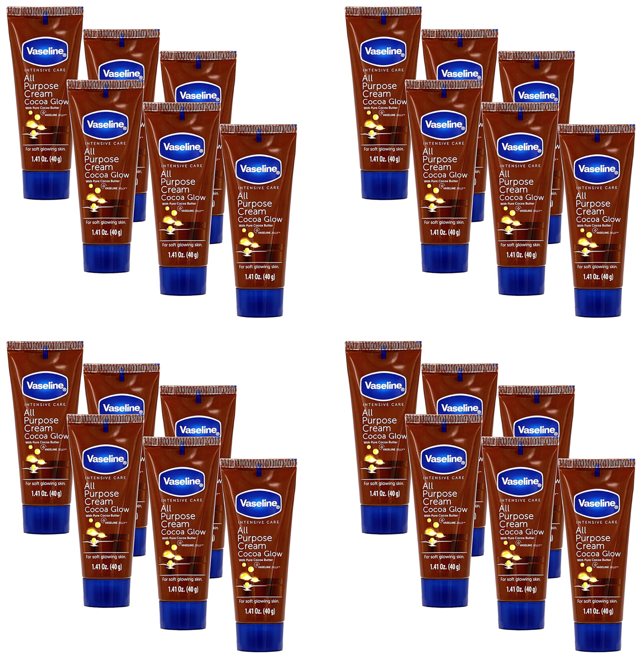 Vaseline Cocoa Glow Body Butter - 4 Pack -10 Vaseline Cocoa Glow Body Butter - 4 Pack -10