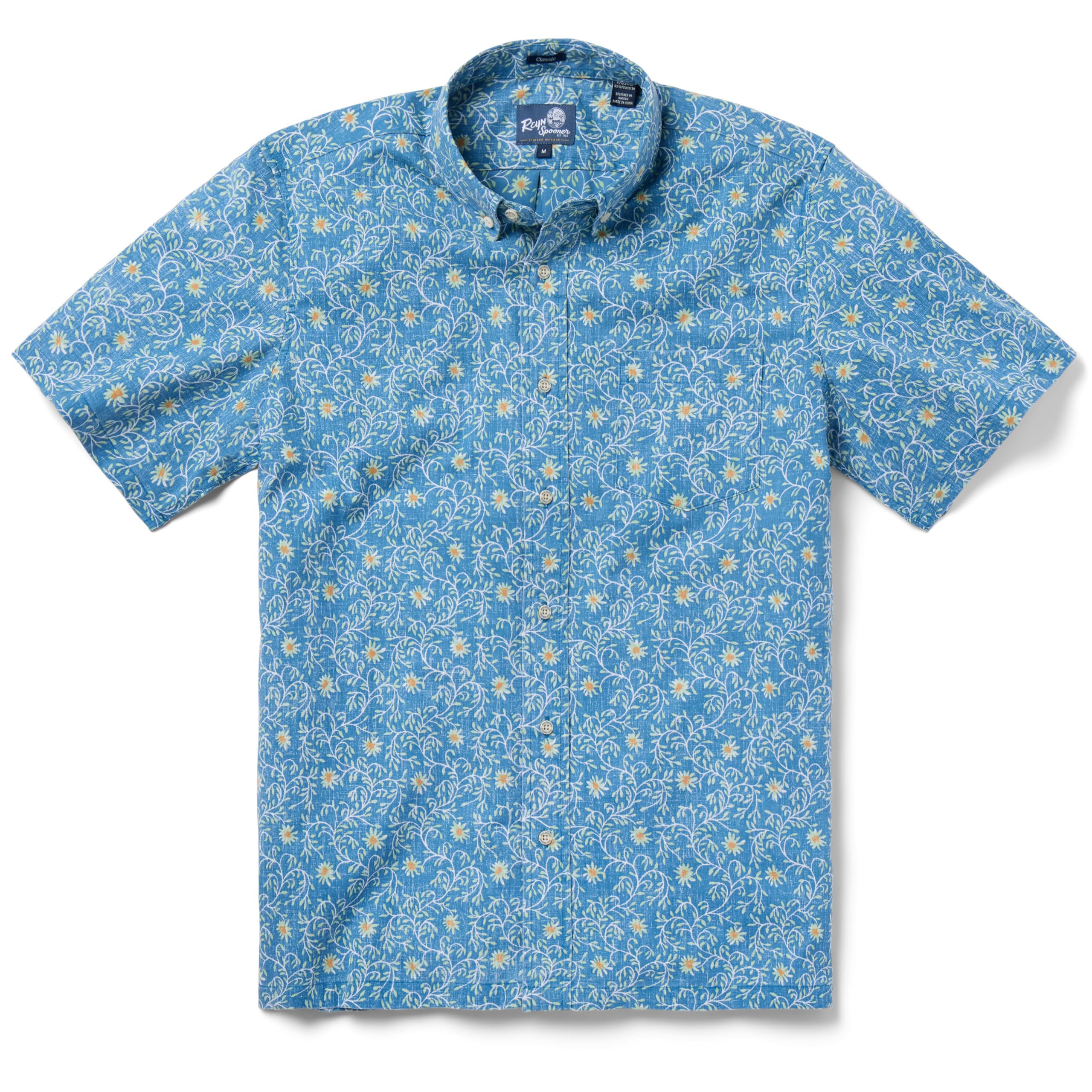 Reyn Spooner Men's Floral Hawaiian Aloha Shirt - Button Front
