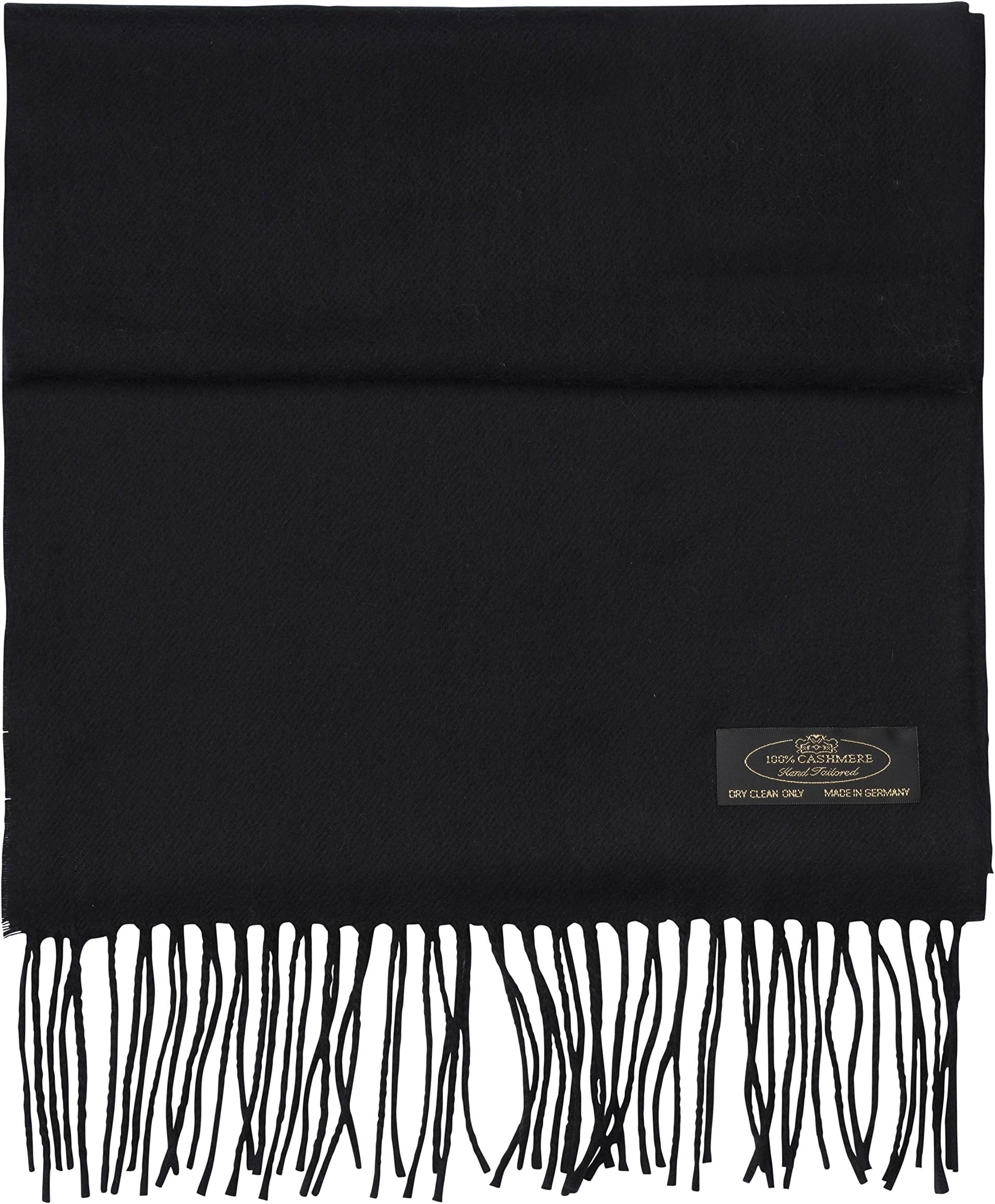100% Cashmere Ladies and Mens Scarves (black)