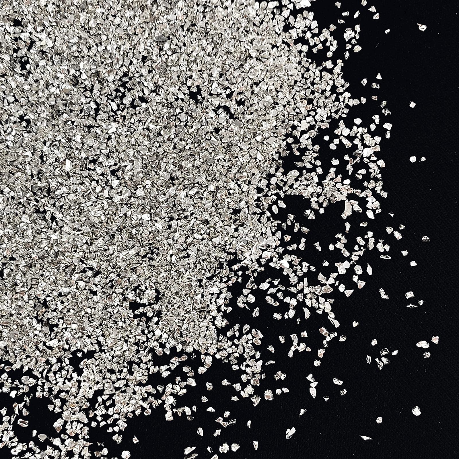 Jmassyang Crushed Glass Irregular Metallic Chips 100g Sprinkles Chunky Glitter for Nail Arts Craft Resin DIY Mobile Phone Case Vase Fillers Jewelry