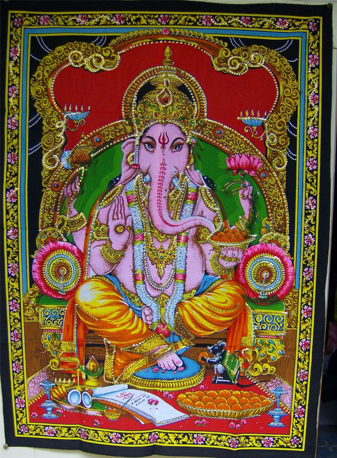 Ancient Wisdom Indian Wall Art Hanging - Hindu God Ganesh