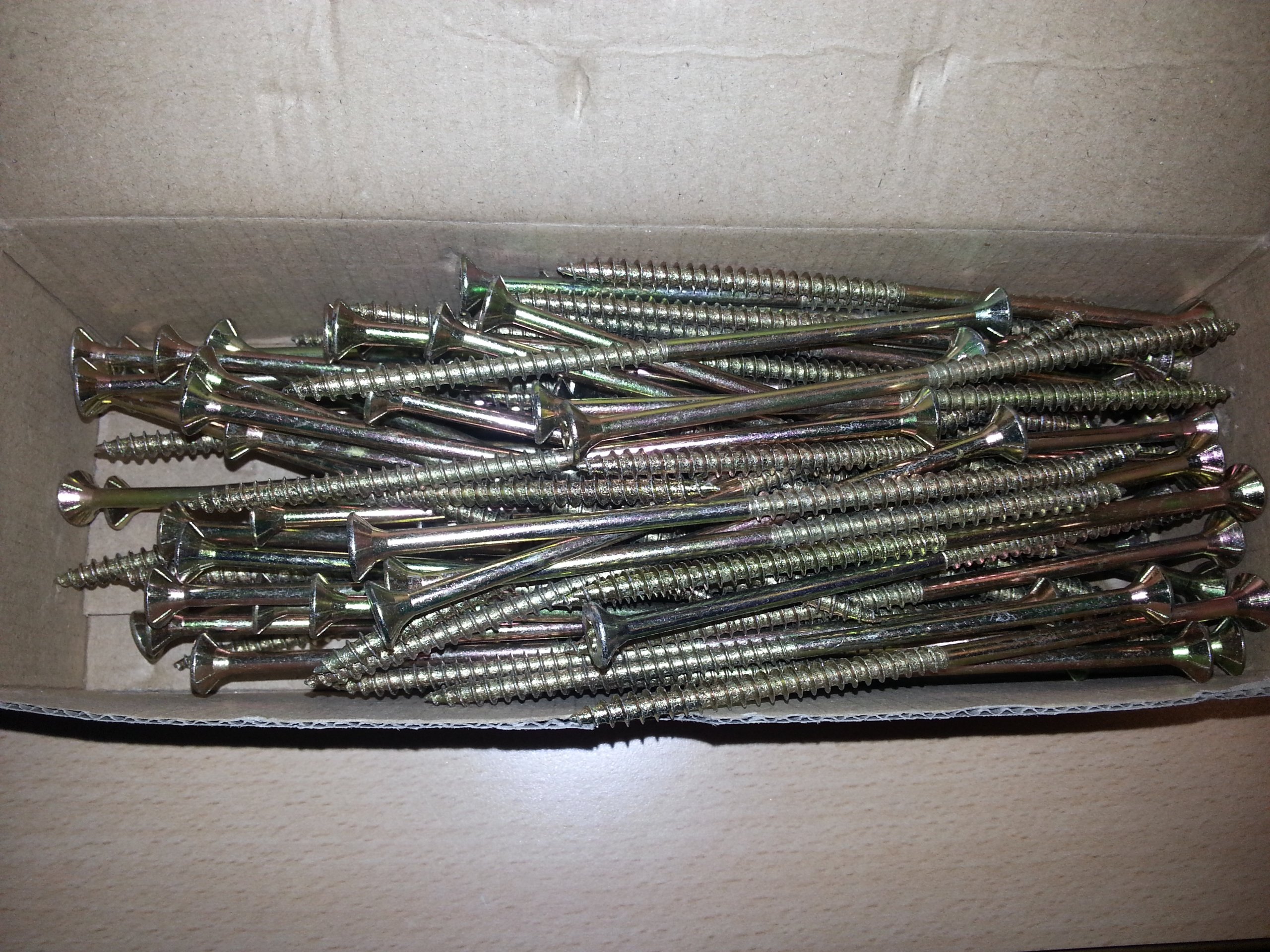 Viti TORX TX30 6.0x140 Mm - Testa Svasata Per Legno, Confezione Da 100, Zincate