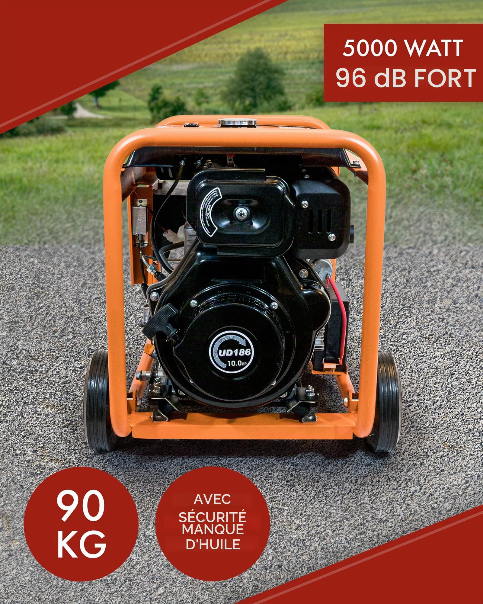 Générateur de courant diesel Knapp Wulf KW5500-3 5000 W