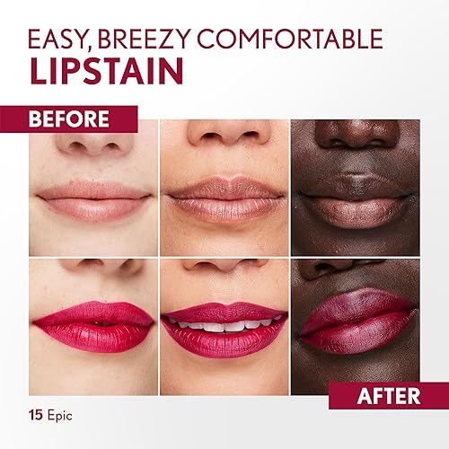 Miniatura 3 de COVERGIRL Outlast, 15 épicos, tinte labial, aplicación suave, punta precisa similar a un bolígrafo, a prueba de transferencia, acabado teñido