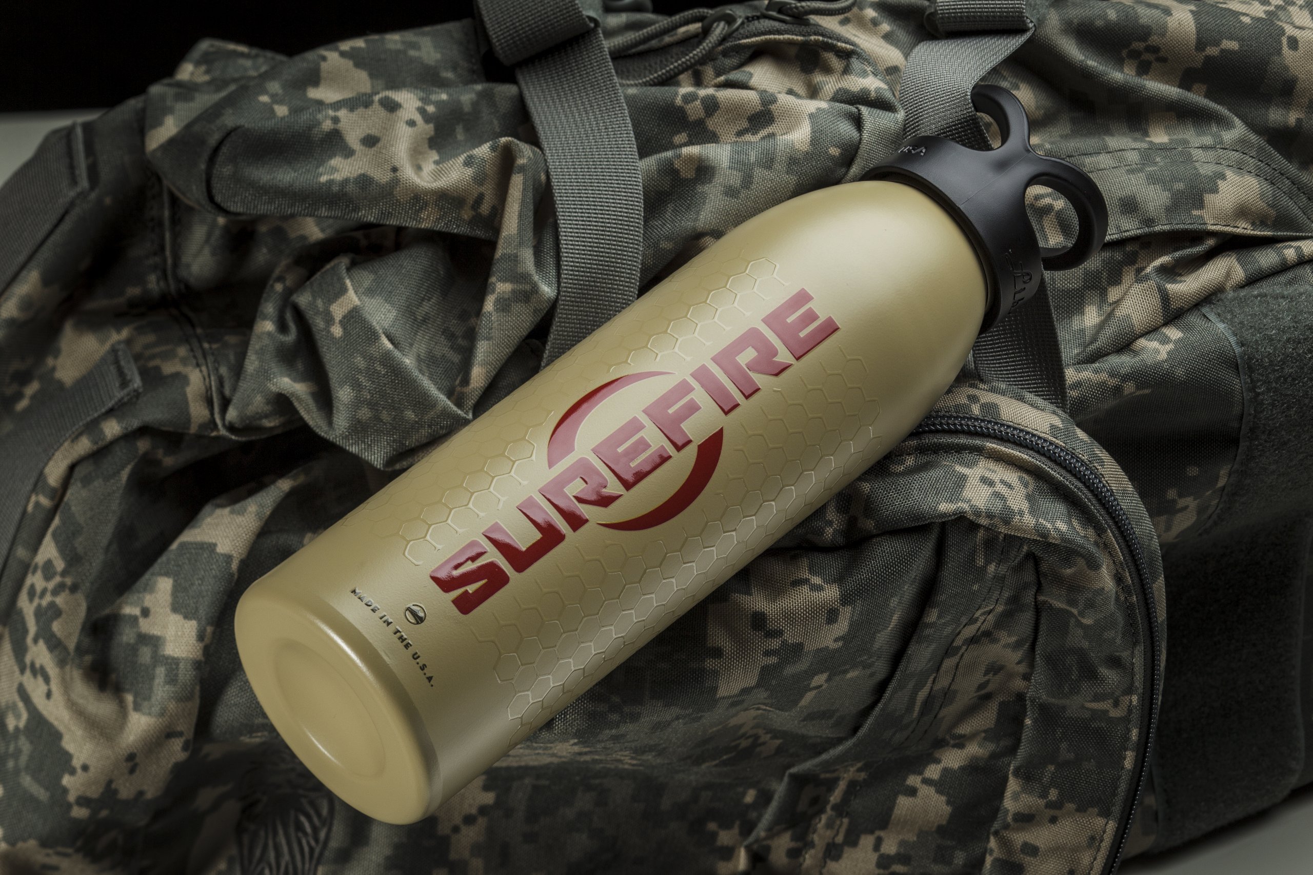 SureFire Water Bottle, Invictus, Tan, Aluminum, 24 fl oz #BTL-TN-003