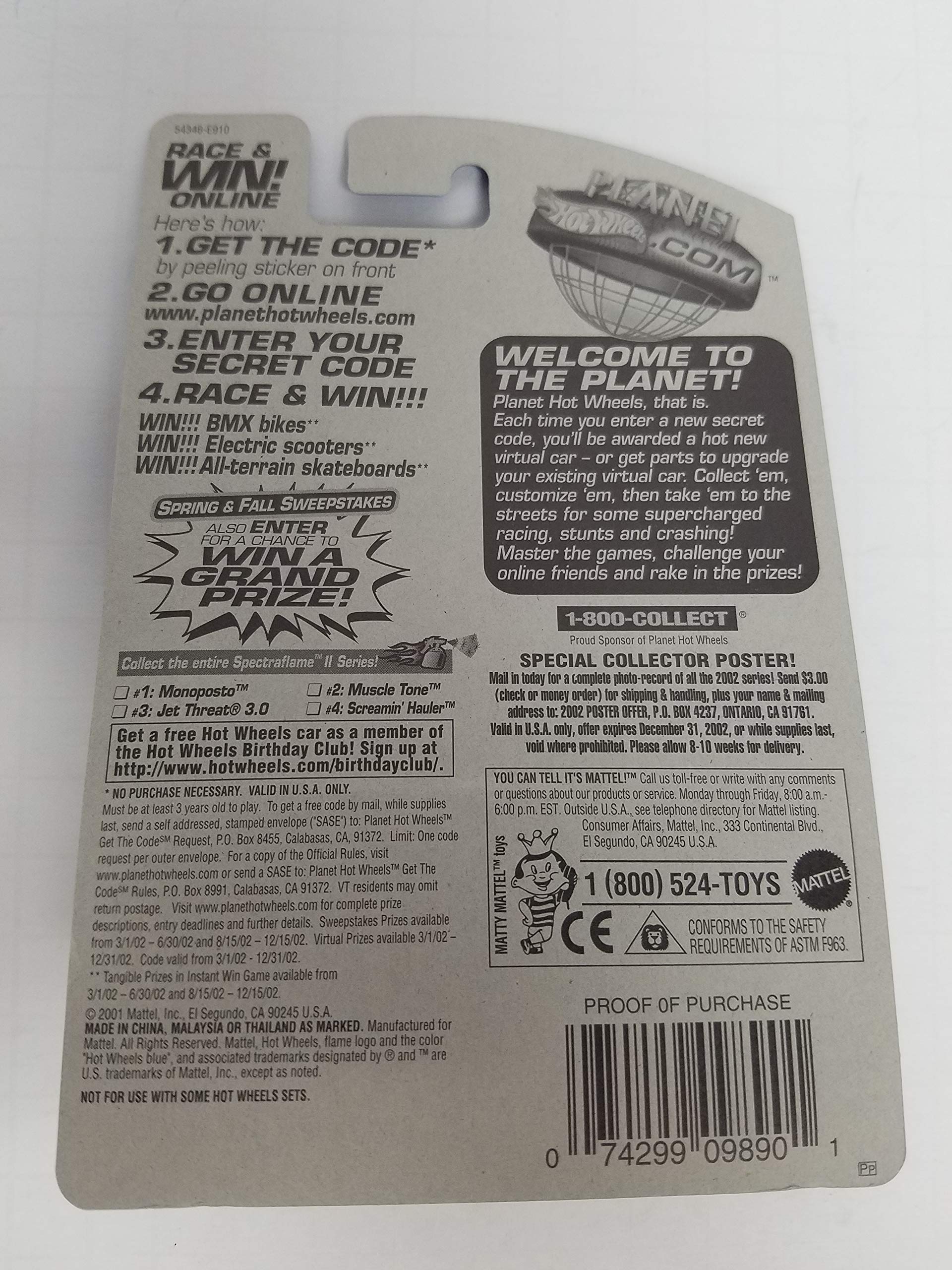 Hot Wheels Muscle Tone 2002 - Modèle 1/64 N°088, Import US Occasion