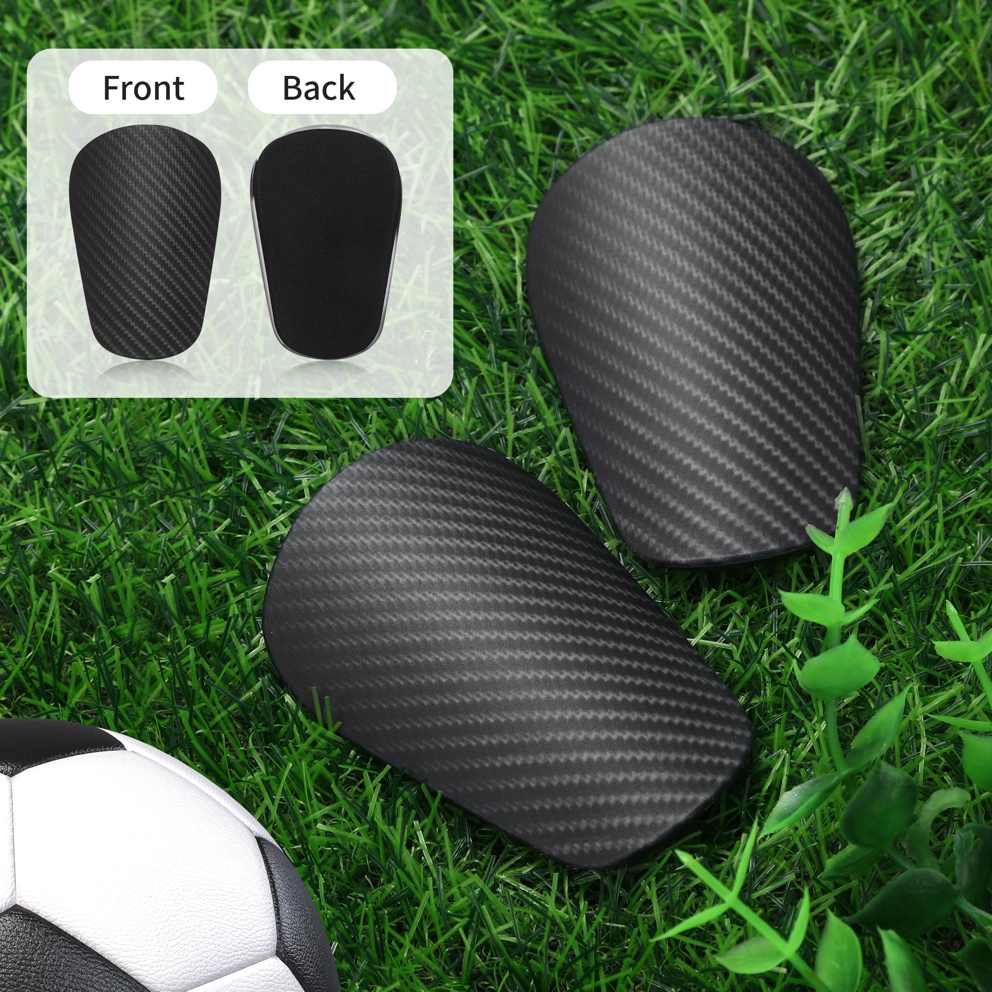 2 Pares Mini Espinilleras Futbol, 8x5CM Espinilleras Pequeñas, Equipo de Protección, Adecuado para Hombres, Mujeres, Niños y Niñas.