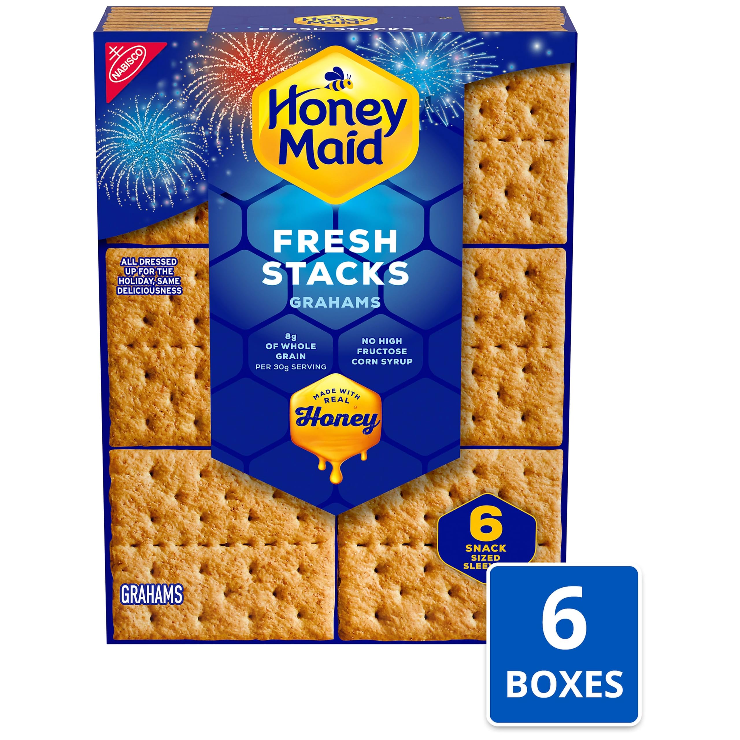 Honey Maid Graham Crackers in Fresh Stacks (12.2-Ounce Boxes, 6-Pack)