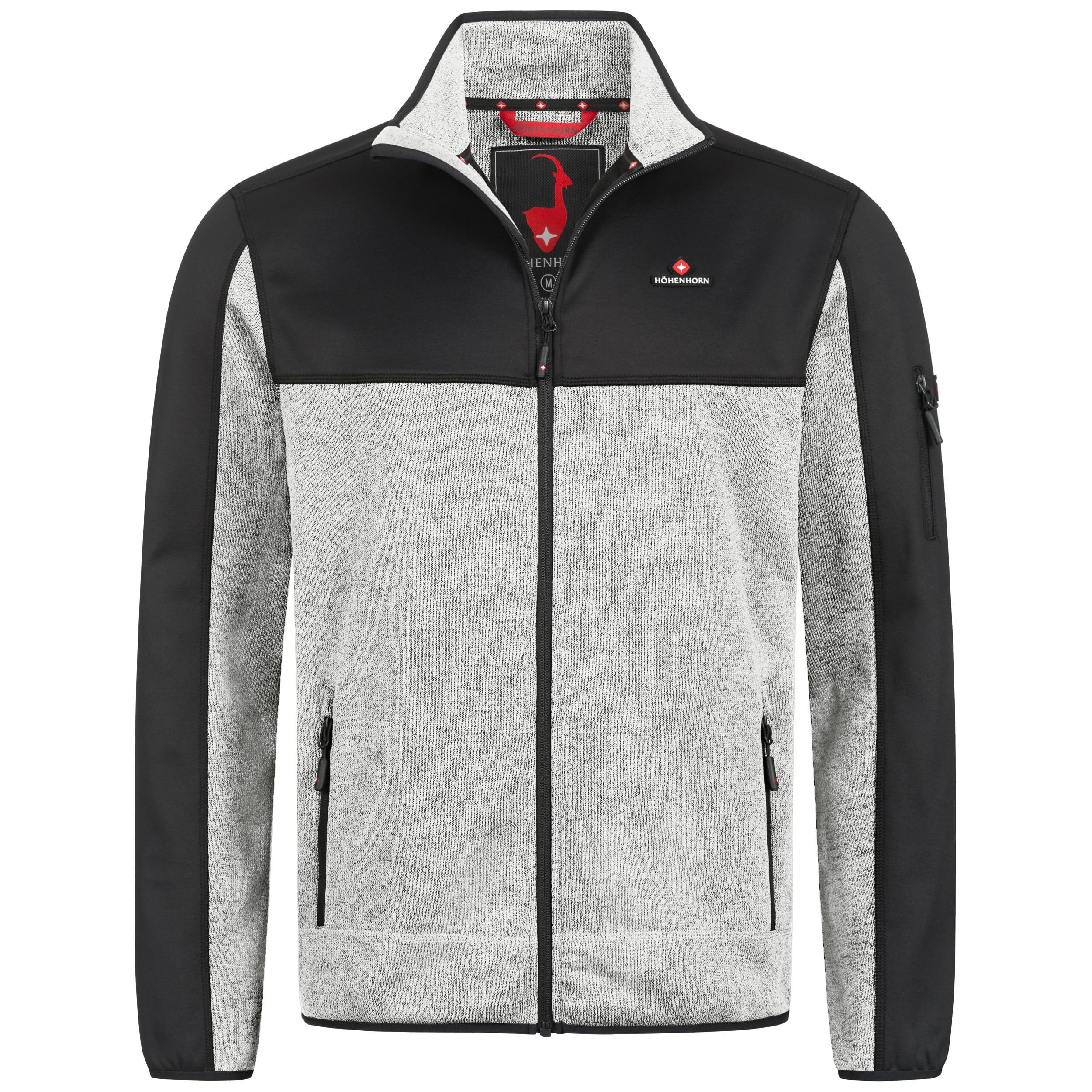 Höhenhorn Naurun Herren Fleecejacke Hybridjacke Strickjacke Softshell