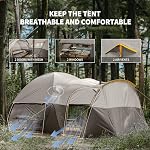 Naturehike Kota4/6/8 Camping Tent, Tente de grande famille pour 3Seasons,Tente pour 4/6/8Persons, Tente de Canopy pour 8Persons