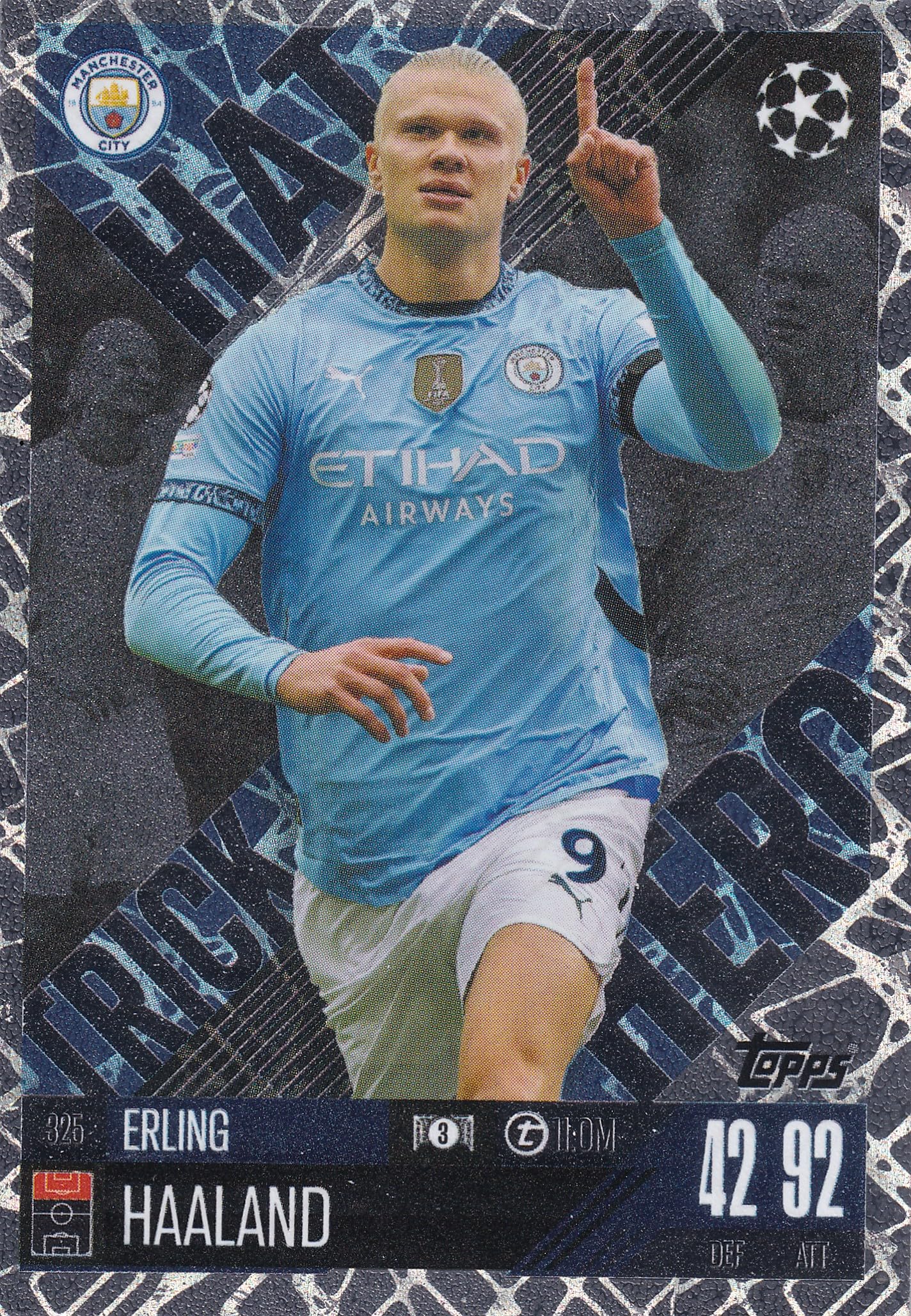 Match Attax Extra 2024 2025 Hat Trick Hero Trading Card(s) You Select (Erling Haaland 325)