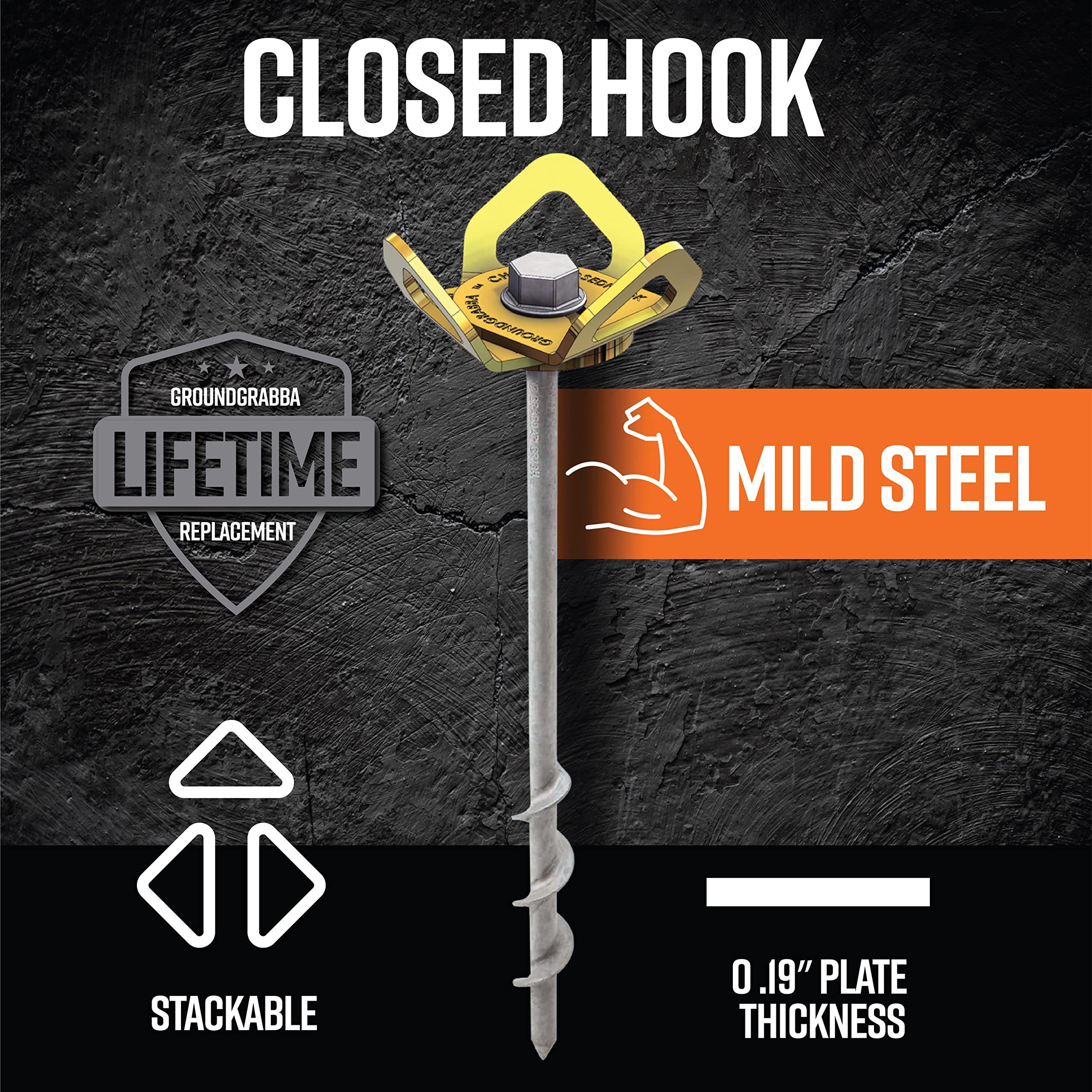 GROUNDGRABBA ClosedHook Bag of 6