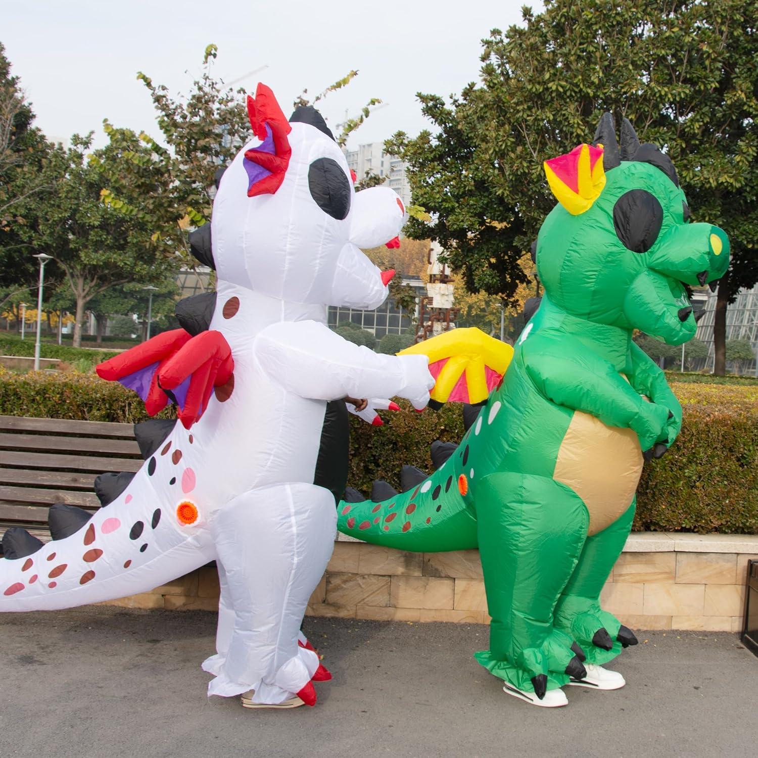 Winged Flying Inflatable Dinosaur Costume Men Adult Size Blow Up Halloween Suit Unisex Suitable - Image 8