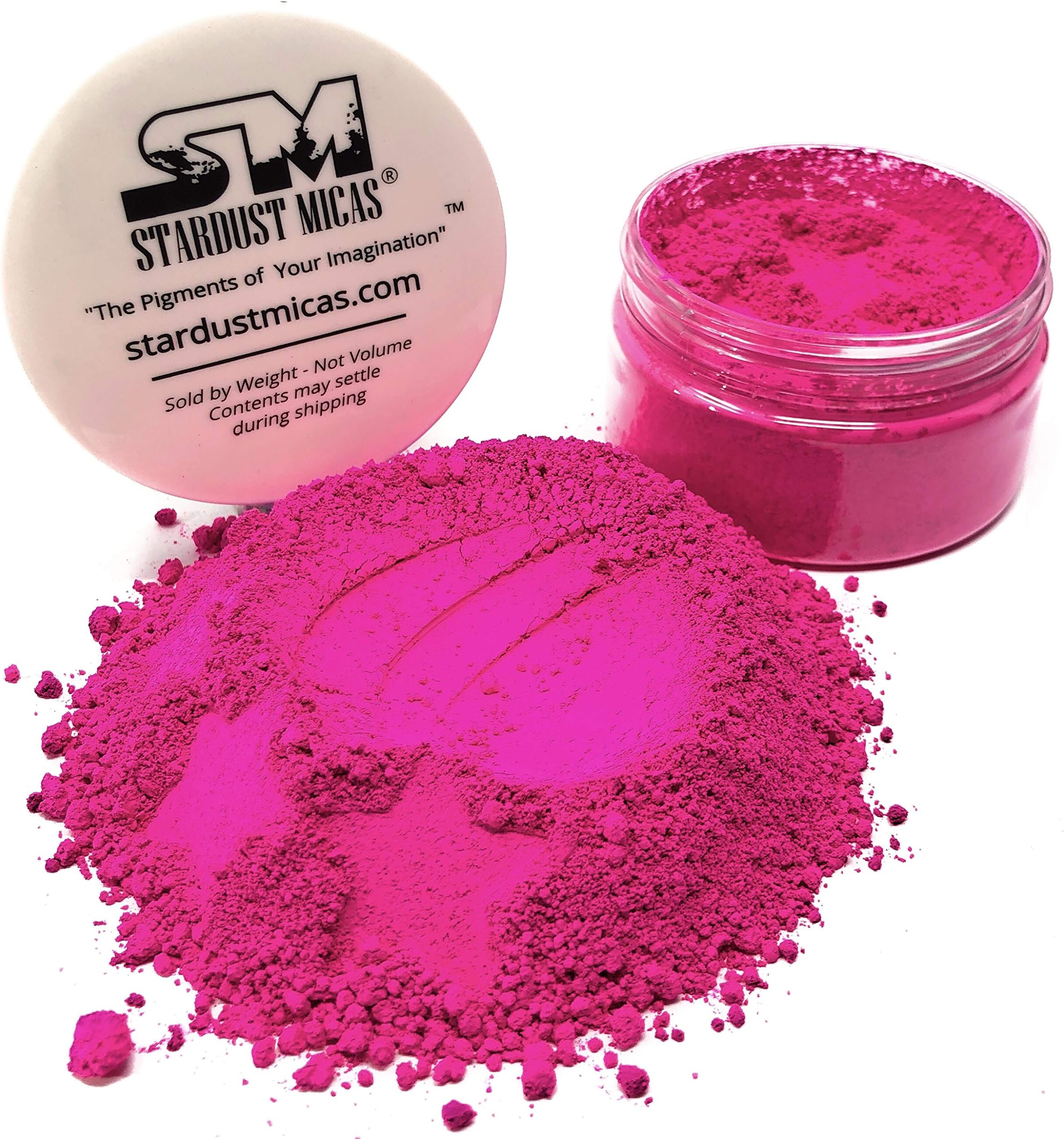 Hot Pink Pigment Powder for Resin, Matte Wood Inlay Powder, Neon Pink Mica Powder for Soap Making, Bright Pigment Powder for Resin, Soap Stable Mica Stardust Micas Hot Pink (Hot Pink, 36 Gram Jar)