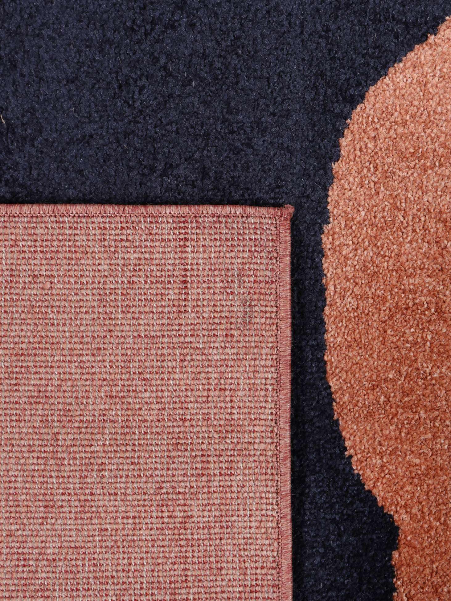 RugVista Big Sur, Tappeto, Moderni, 240 x 300 cm, Rettangolare, Pelo medio, Lavabile solo a secco, oeko_tex_100, Terracotta/Navy
