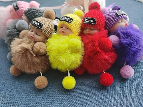 Miniatura 8 de DORIS&JACKY Llaveros Lindos Llaves de Muñeca Fob Anillo Charm Accesorios Para Monedero Cartera Y Llavero De Coche