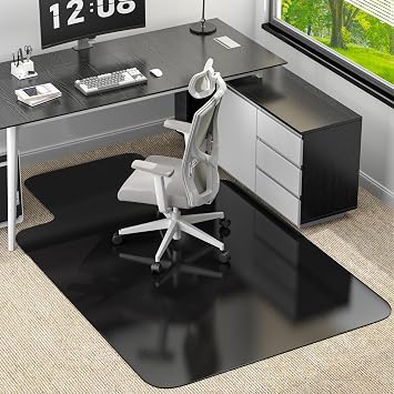 Office Chair Mat for Low Pile Carpet, 48"x60" Smooth Glide with Lip