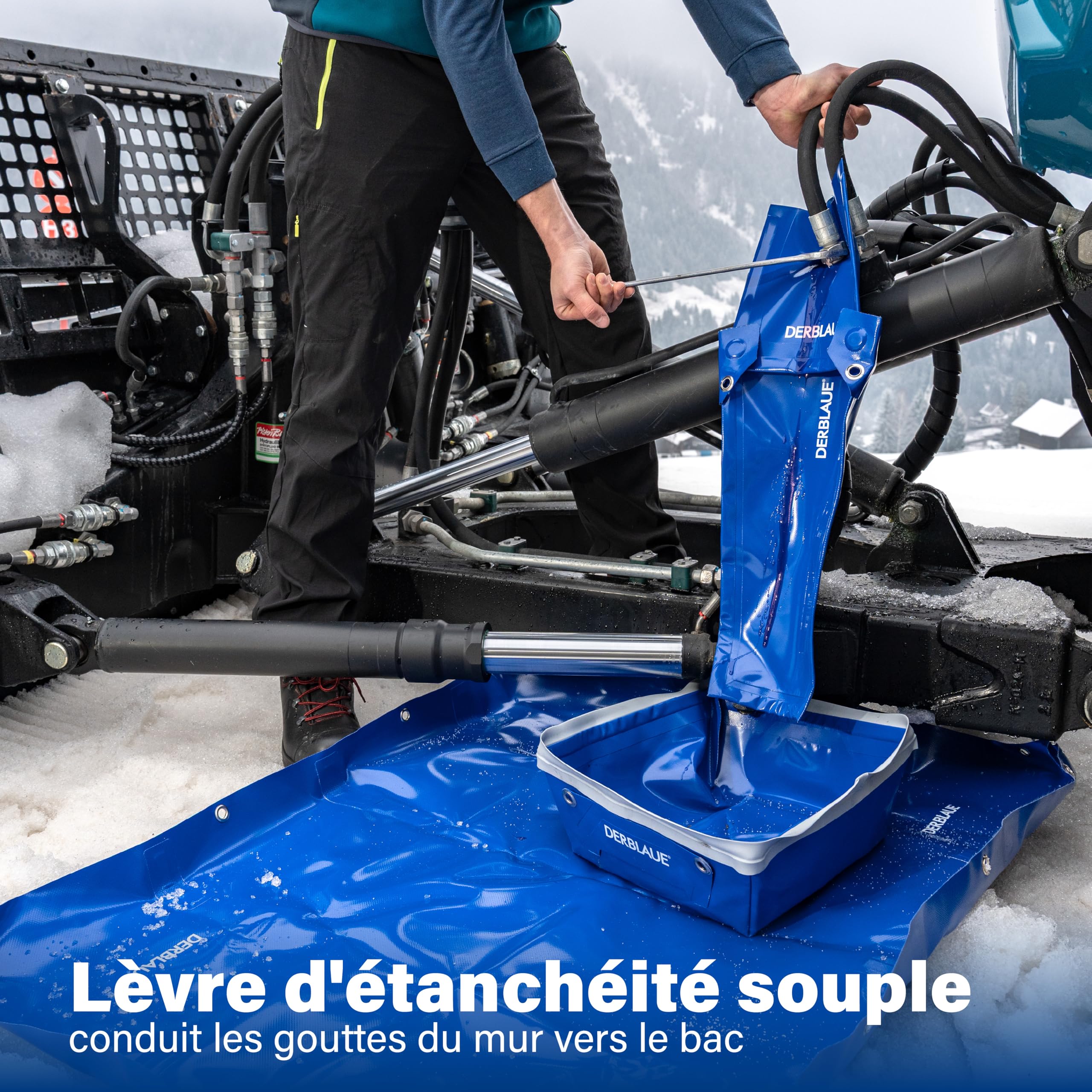 DERBLAUE Bac Professionnel 10L de Collection - Fabrication Conique - Tissu PVC et Métal