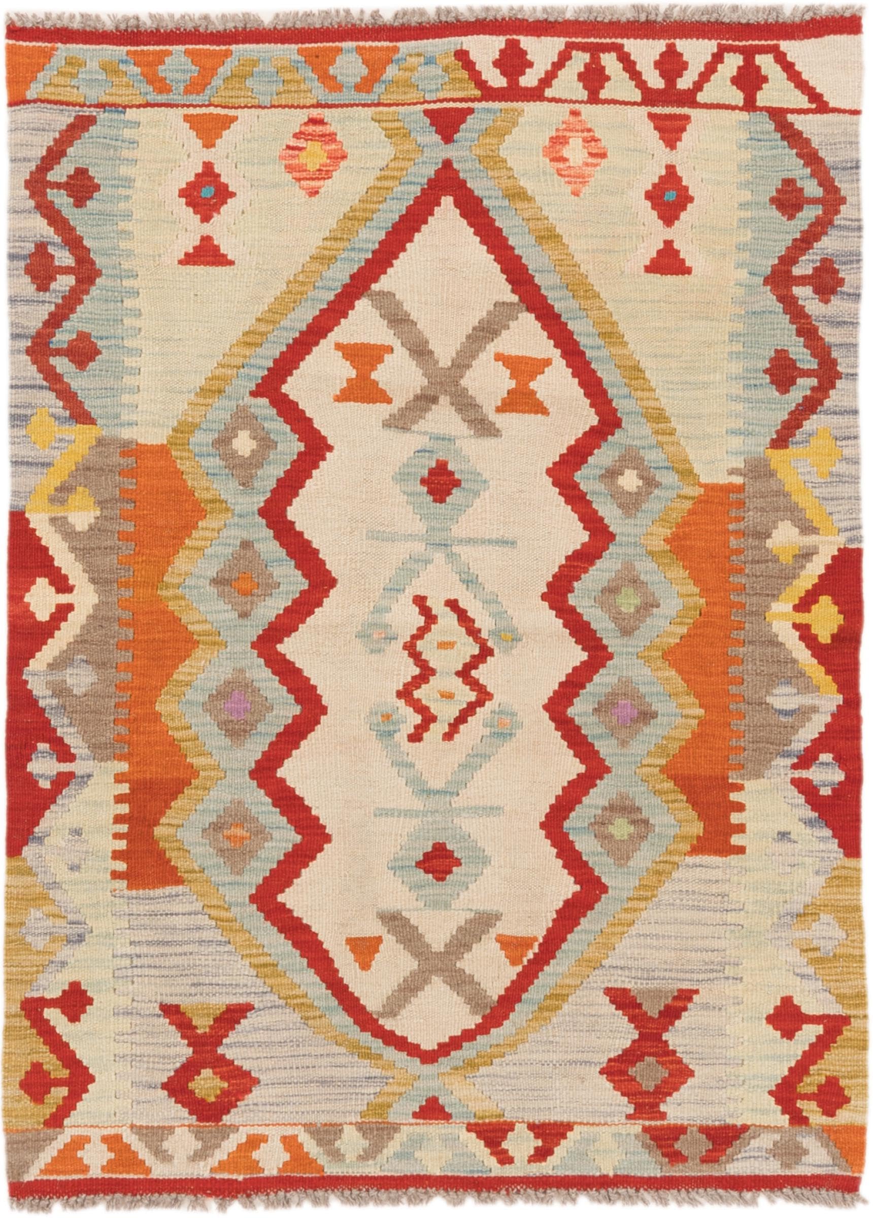 Tapis Kilim Afghan en laine 89x121 pour dynamiser un intérieur trop terne