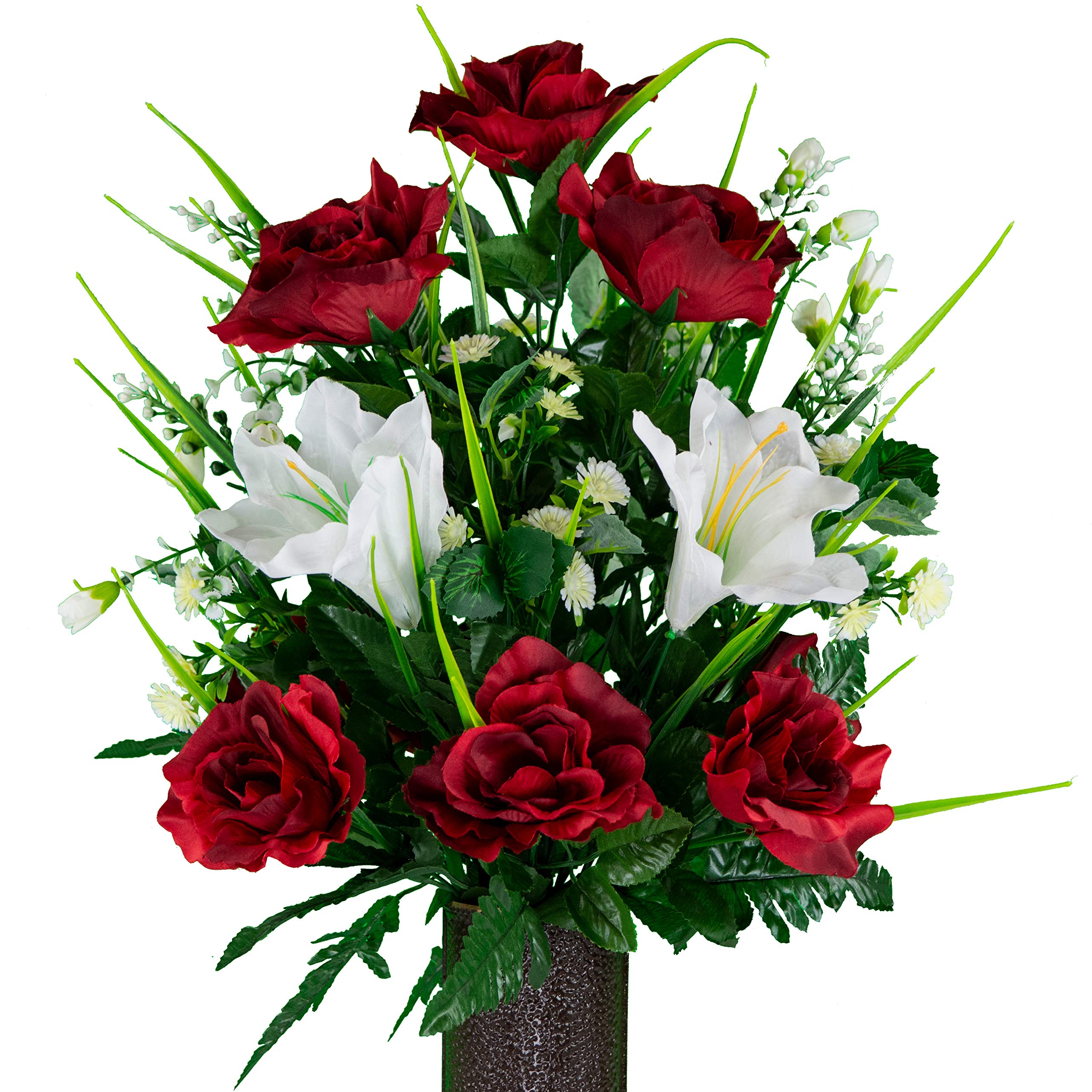 Buy Sympathy Silks Artificial Cemetery Flowers Realistic Outdoor