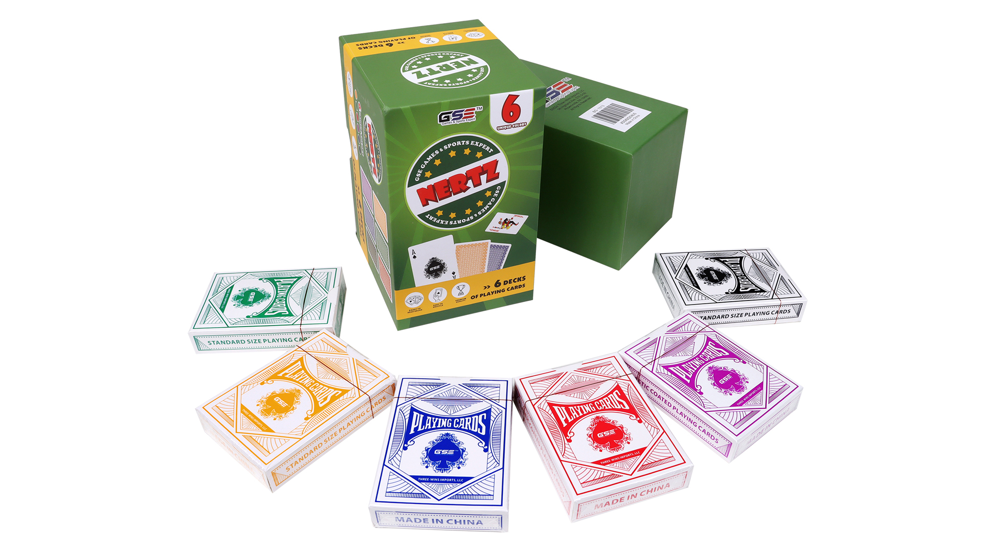 Amazon.com: GSE Games & Sports Expert 6-Deck Nertz Card Game