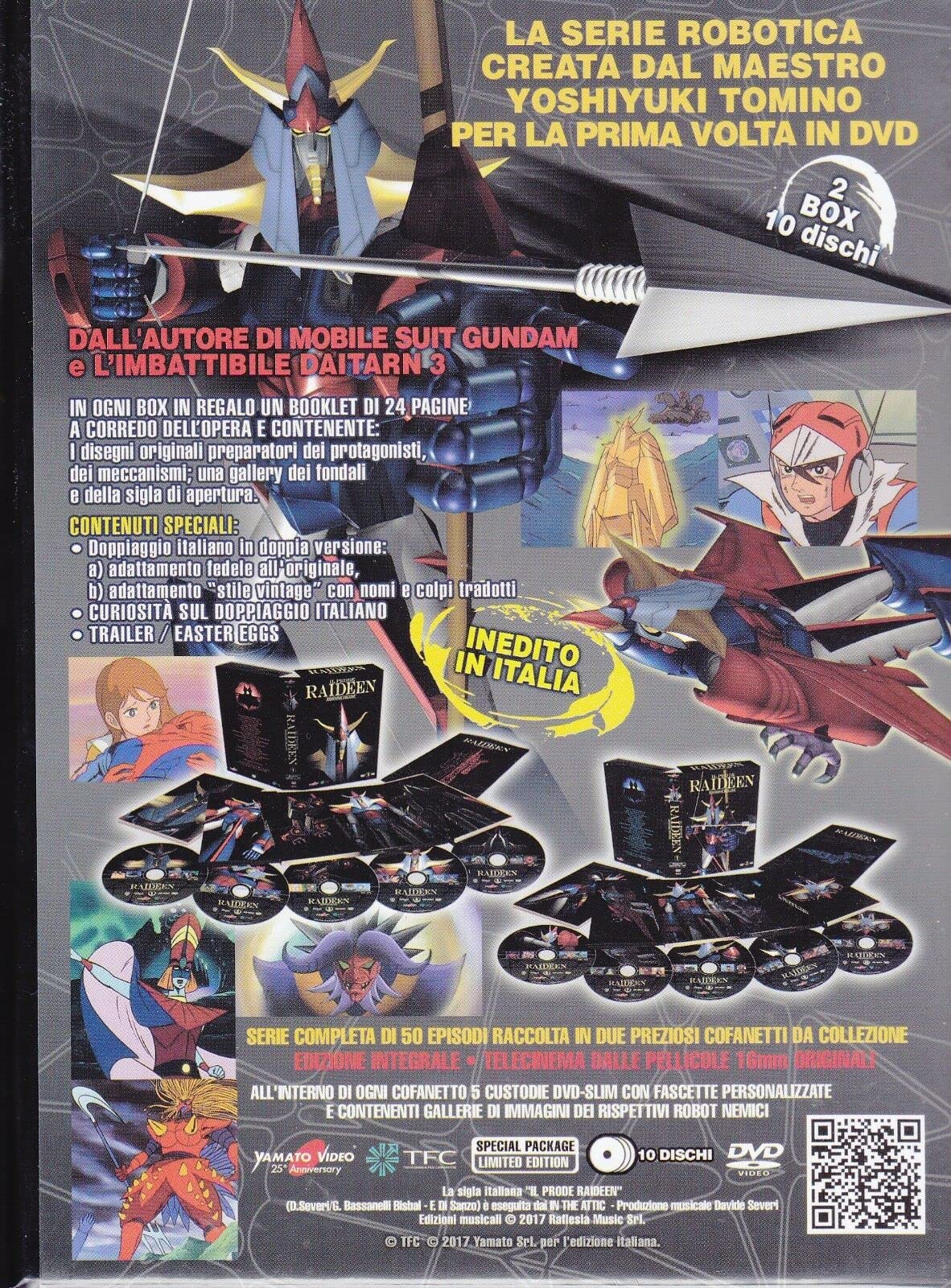 Yamato Video Dvd Anime Raideen The Brave 2 Box 10 Dischi Serie Completa