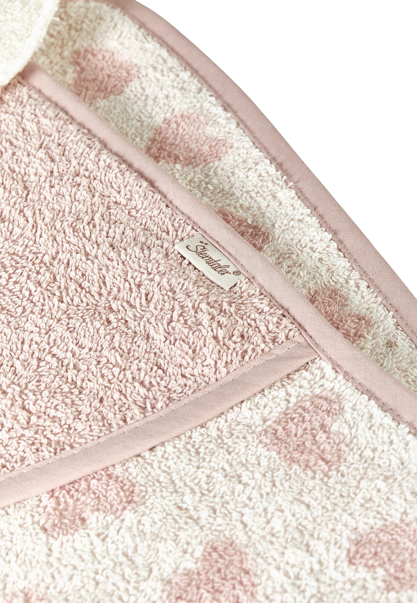 Sterntaler Asciugamano da bagno con cappuccio, 80 x 80 cm, asino Emmi Girl flora rosa con applicazione testa d'asino e orecchie attaccate